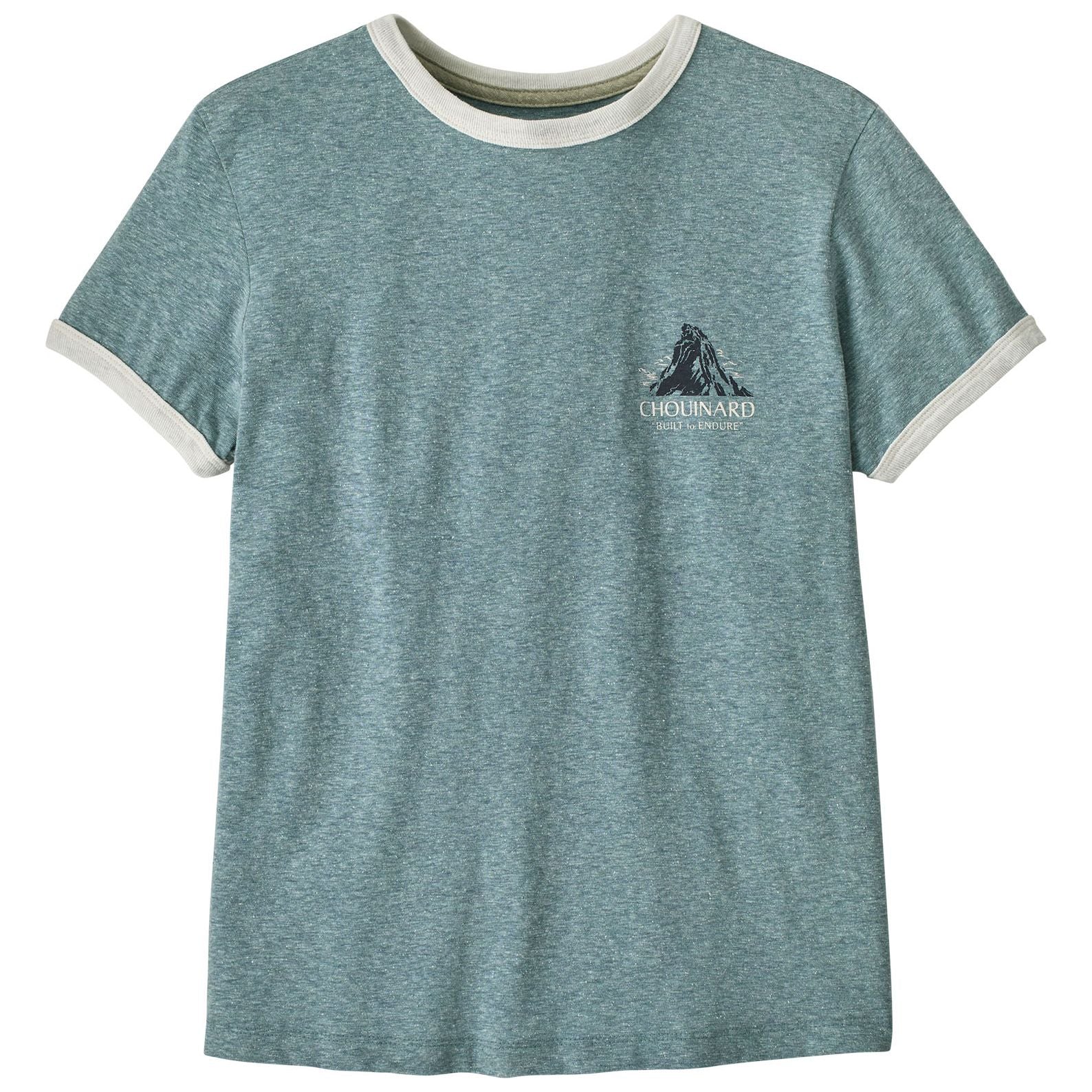 Patagonia Women's Chouinard Crest Ringer Responsibili-Tee Blue Sage