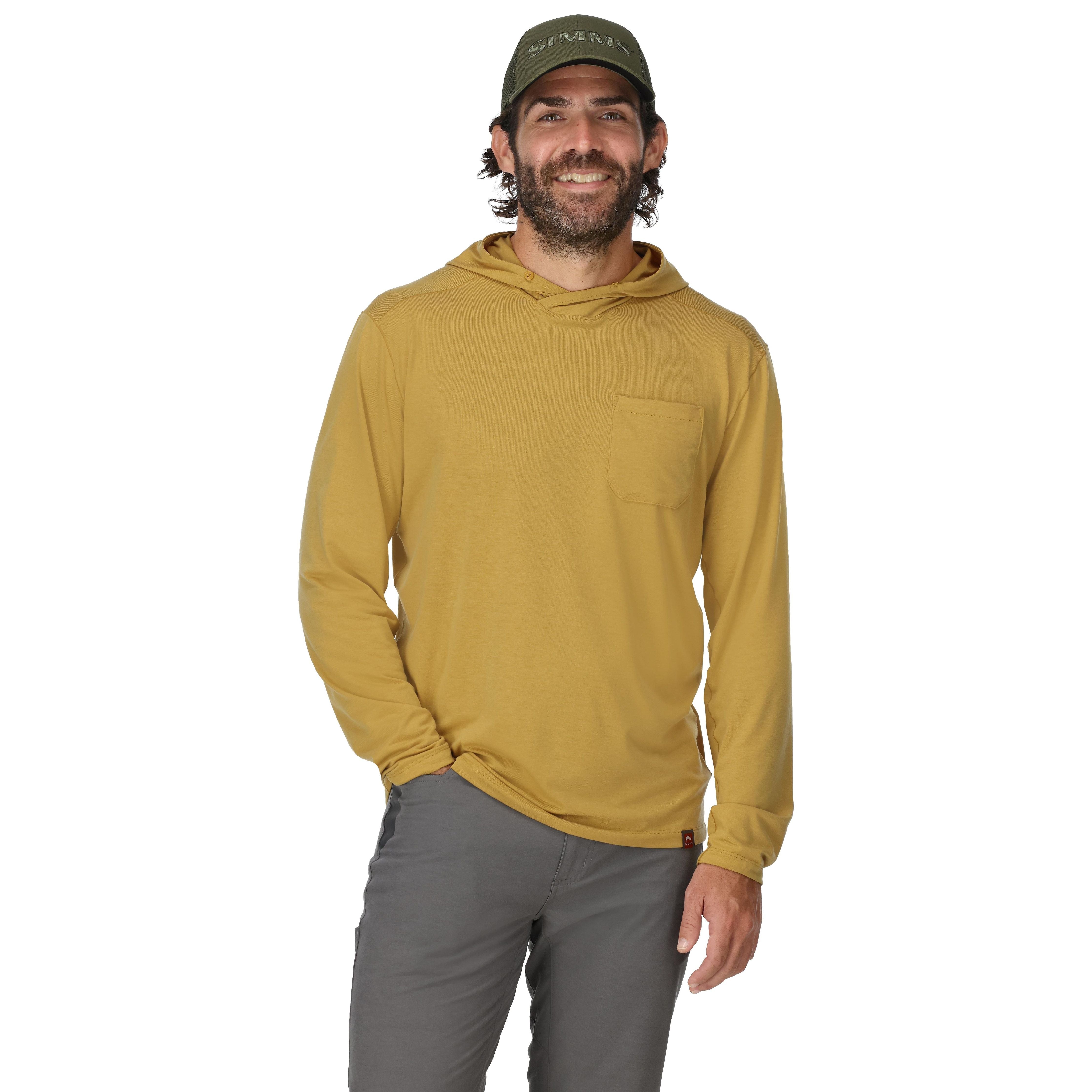 Simms Men's Glades Hoody Baltic Amber Heather Image 02