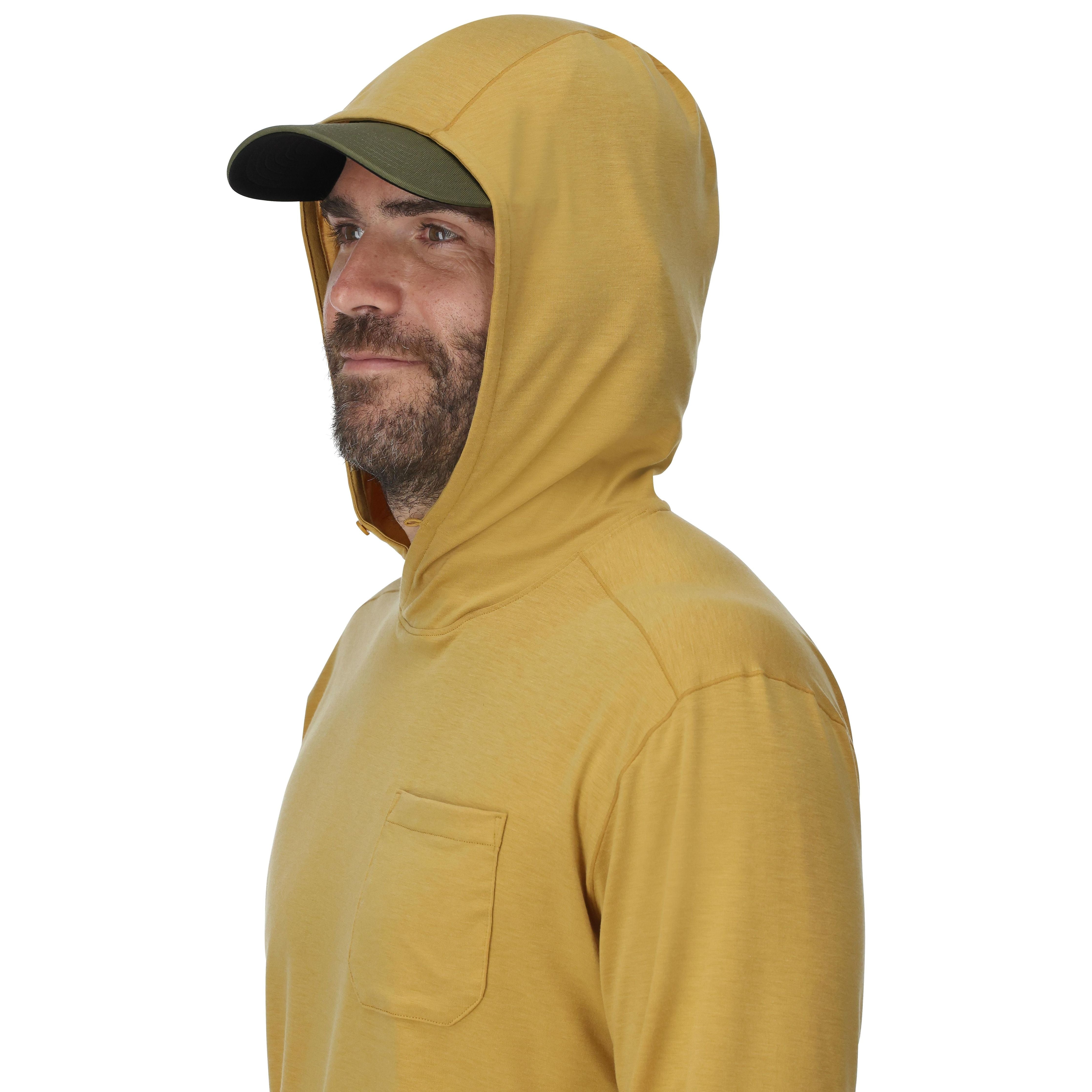 Simms Men's Glades Hoody Baltic Amber Heather Image 04