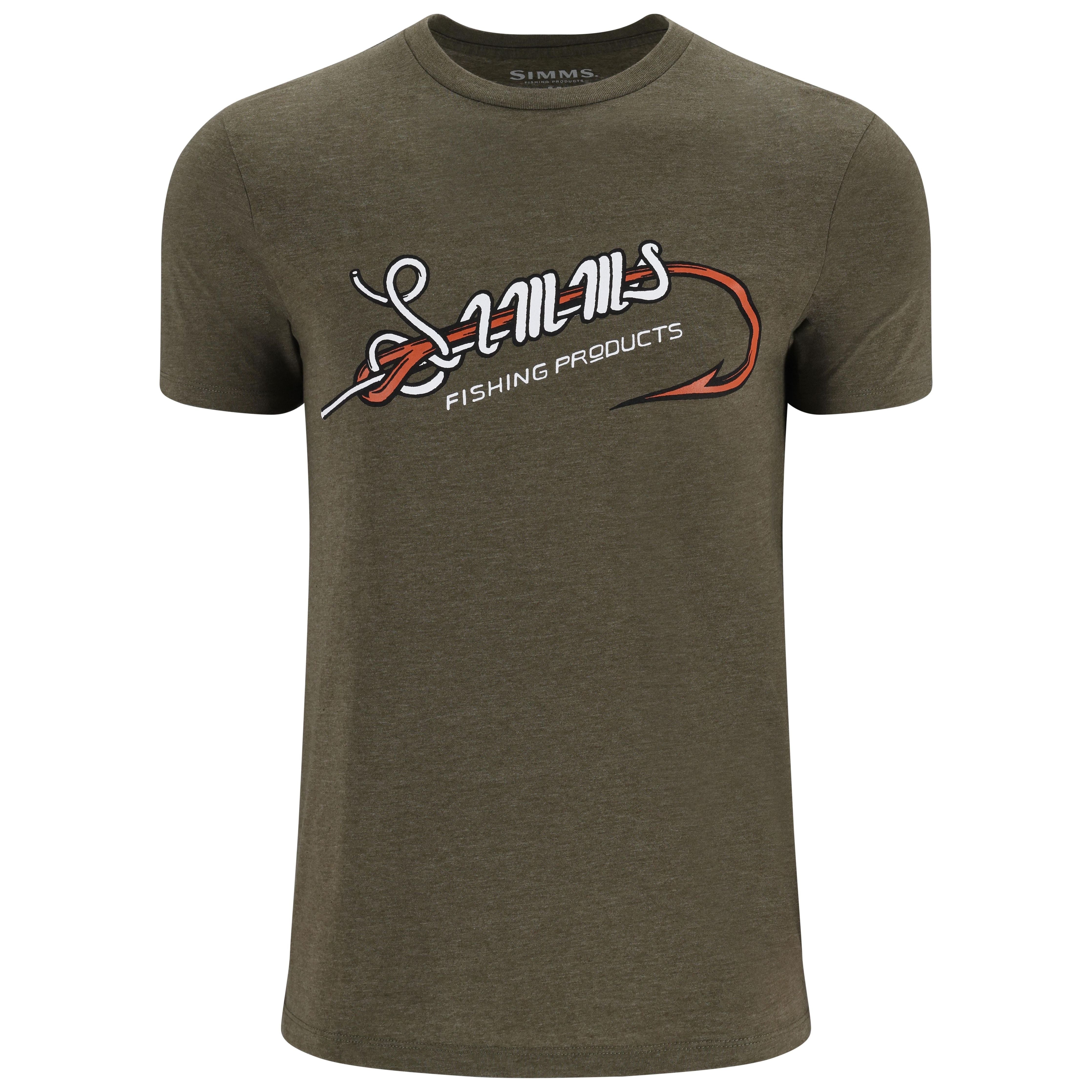 Simms Hook & Loop T-Shirt Military Heather Image 01