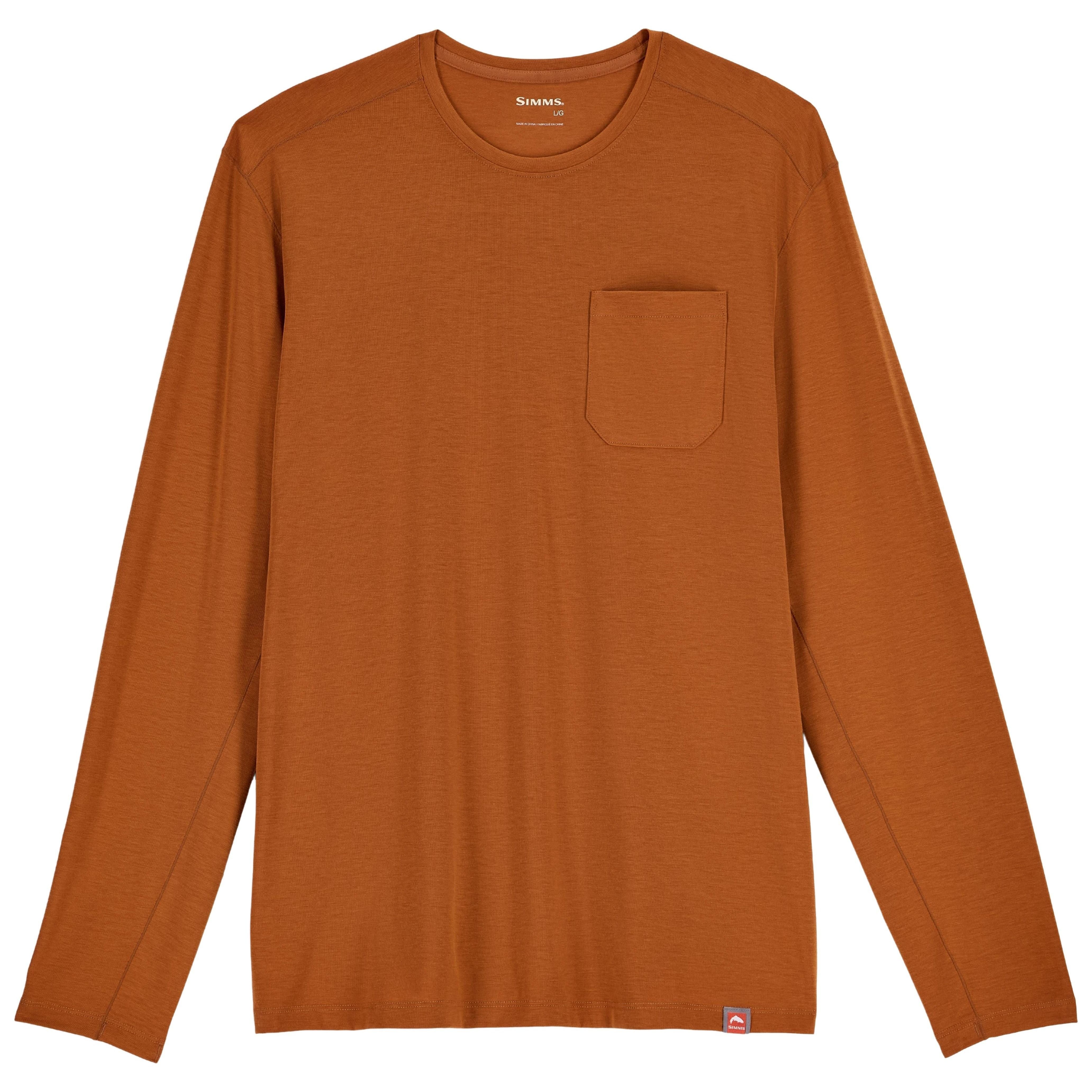 Simms Men's Glades Crew Stonefly Heather Image 01