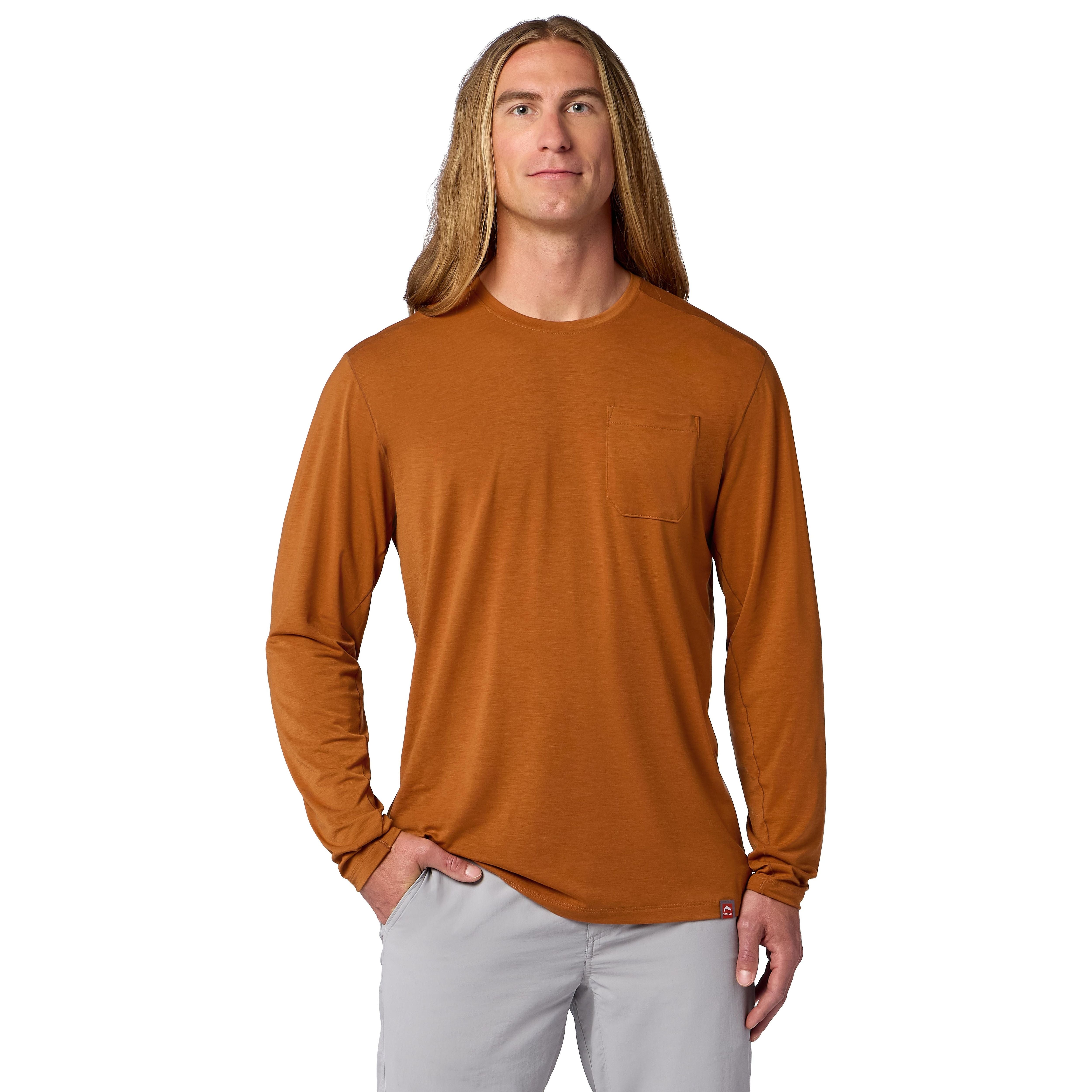 Simms Men's Glades Crew Stonefly Heather Image 02