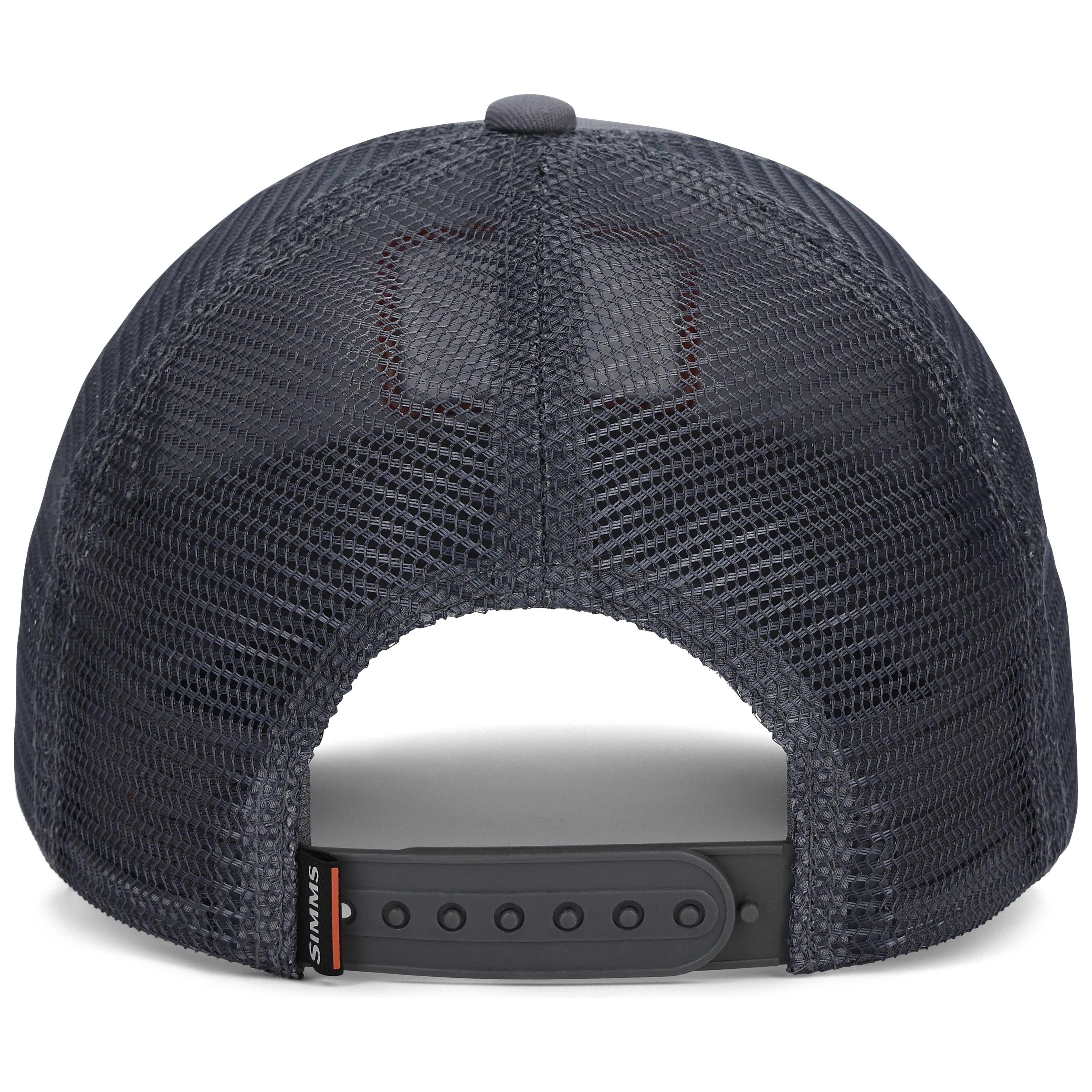 Simms Small Fit Single Haul Trucker Gunmetal Trout Image 03