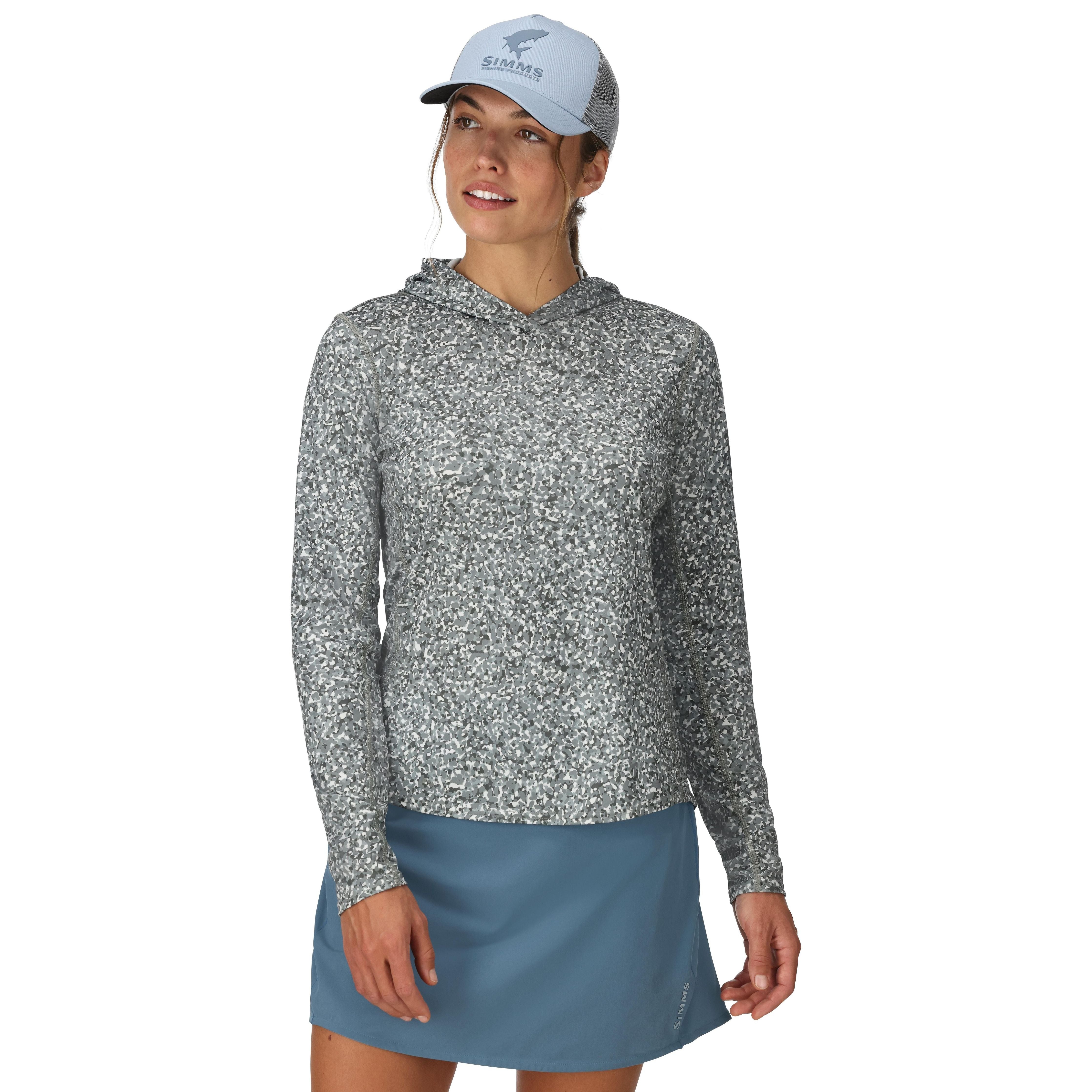 Simms Women's Challenger Solar Hoody Pebble Steel Image 02