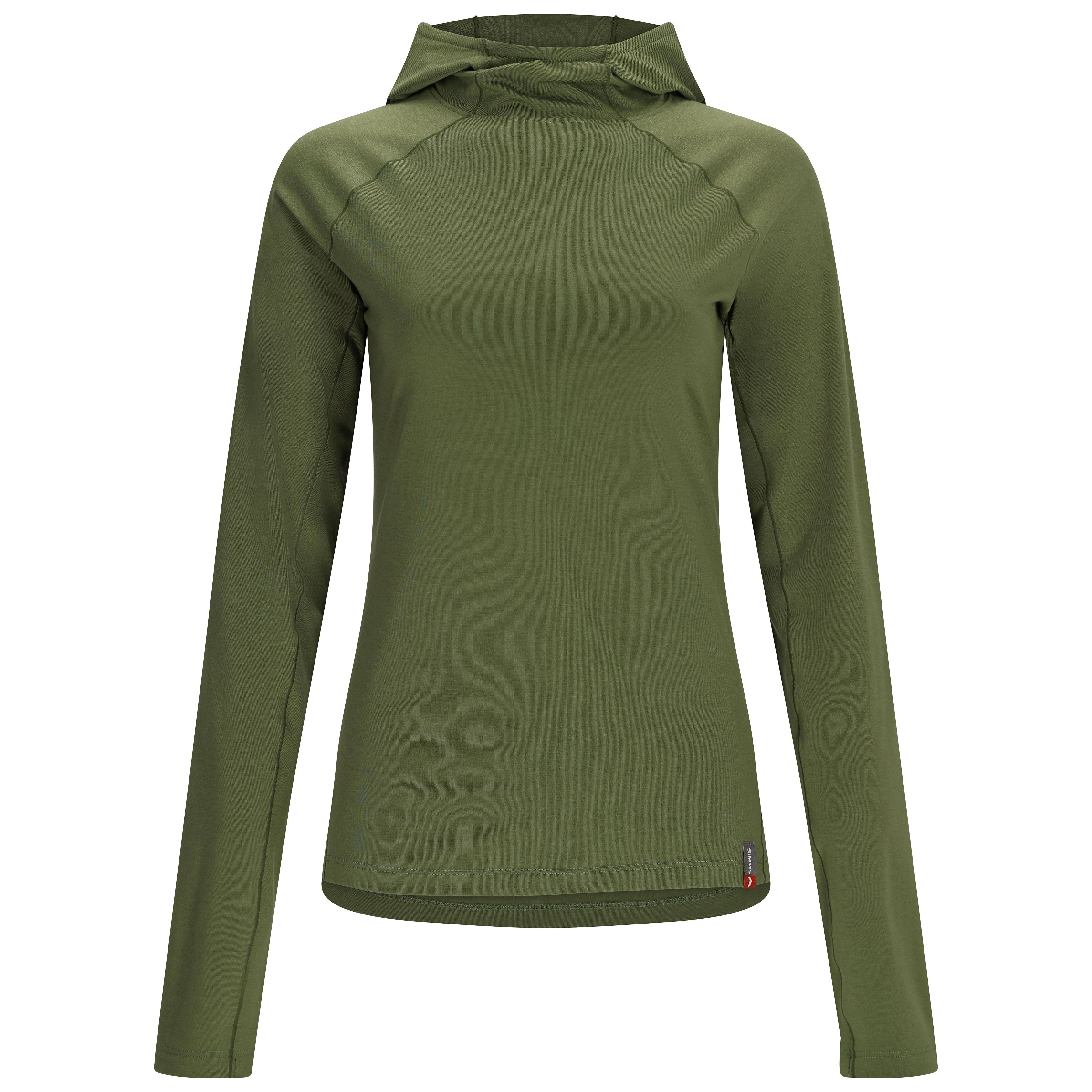Simms Women's Glades Hoody Dark Clover Heather Image 01
