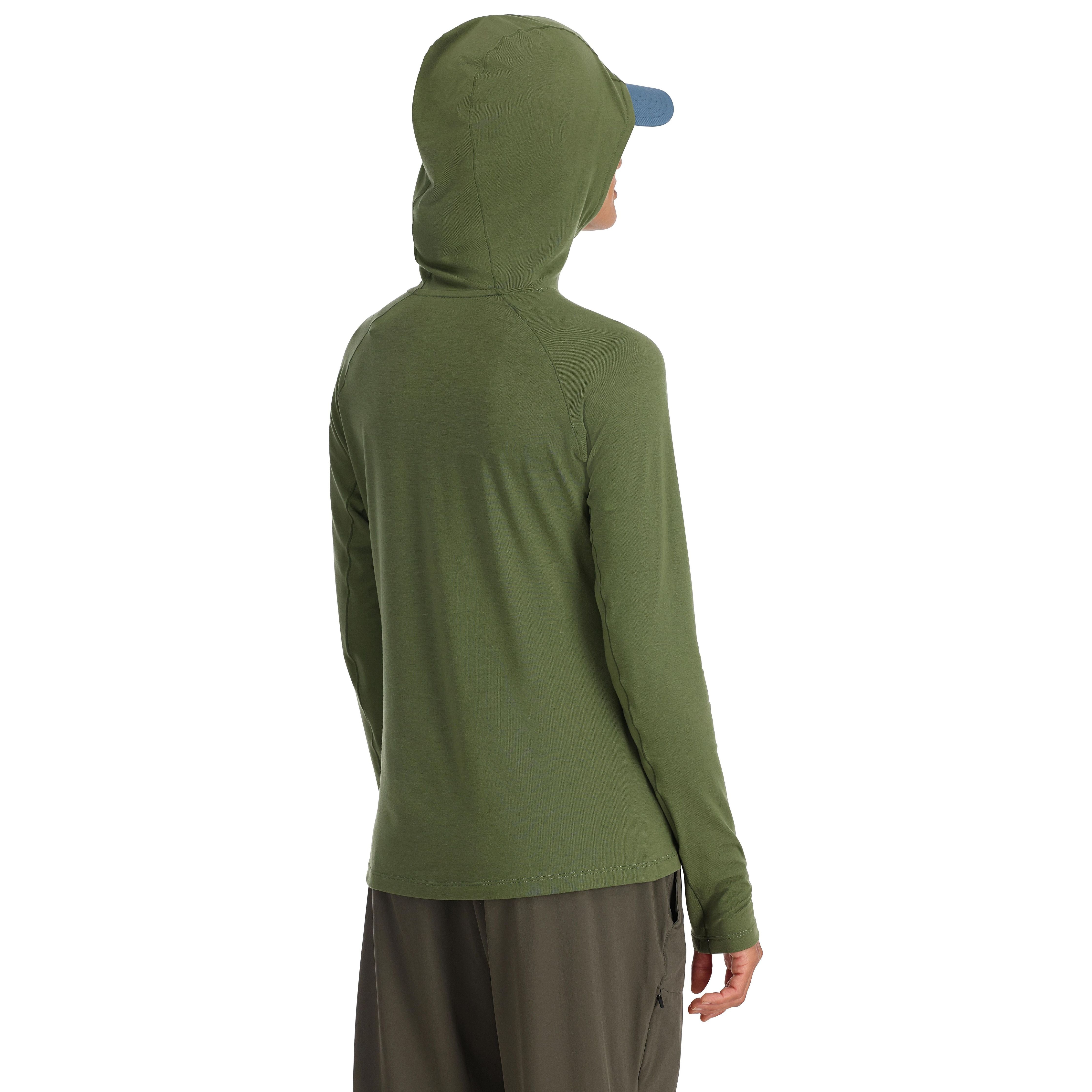 Simms Women's Glades Hoody Dark Clover Heather Image 05