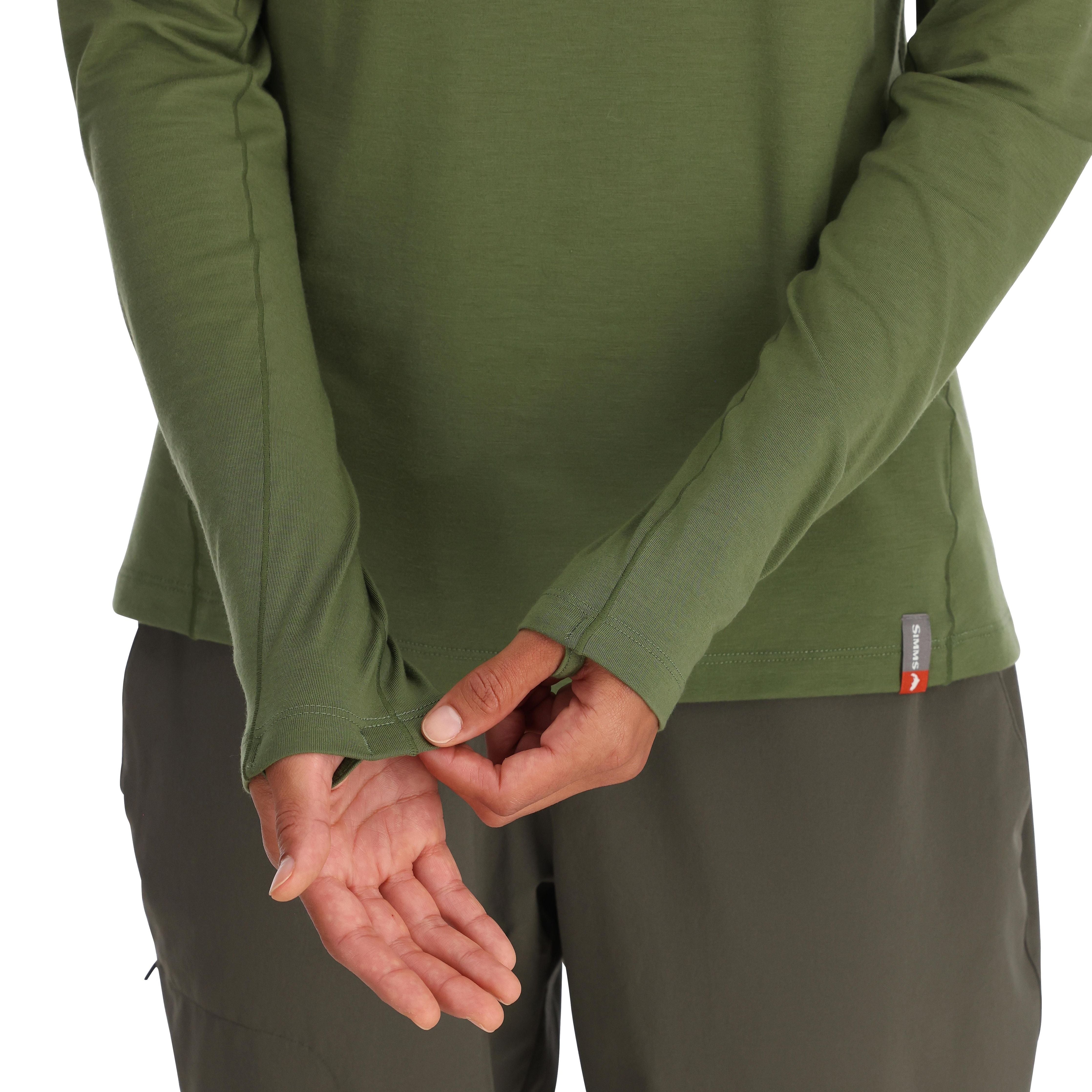 Simms Women's Glades Hoody Dark Clover Heather Image 06