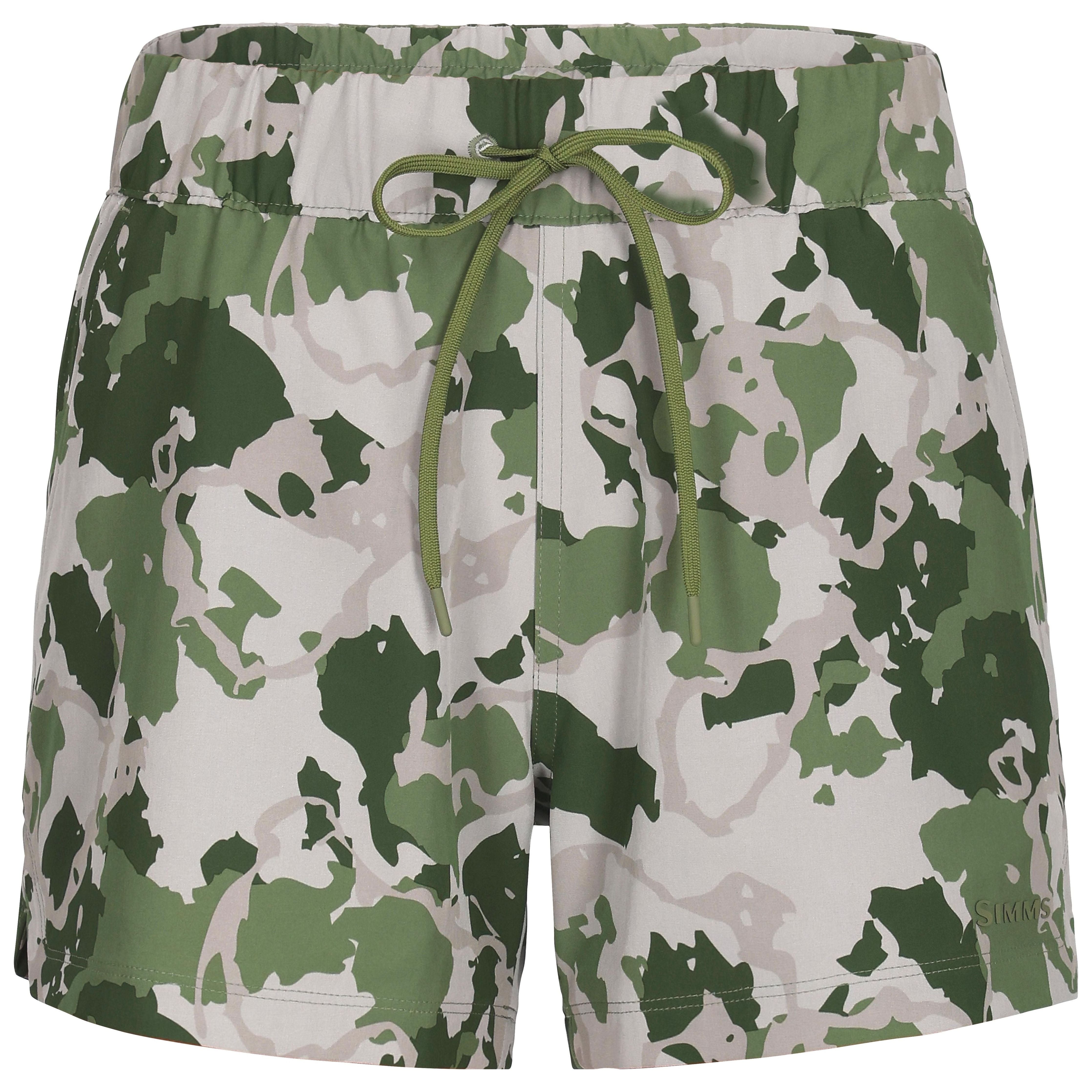 Simms Women's Seamount Short Regiment Camo Clover Image 01