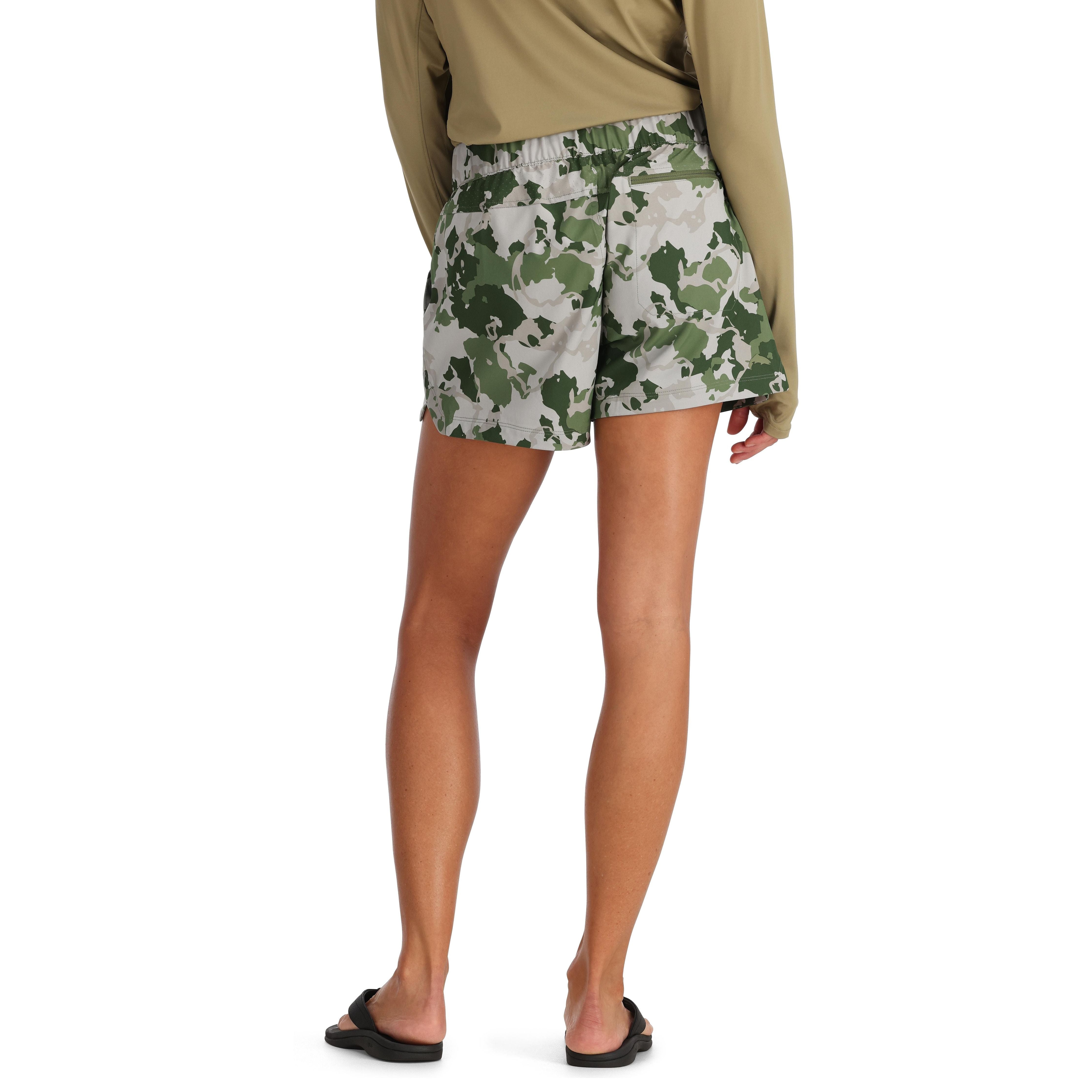 Simms Women's Seamount Short Regiment Camo Clover Image 03