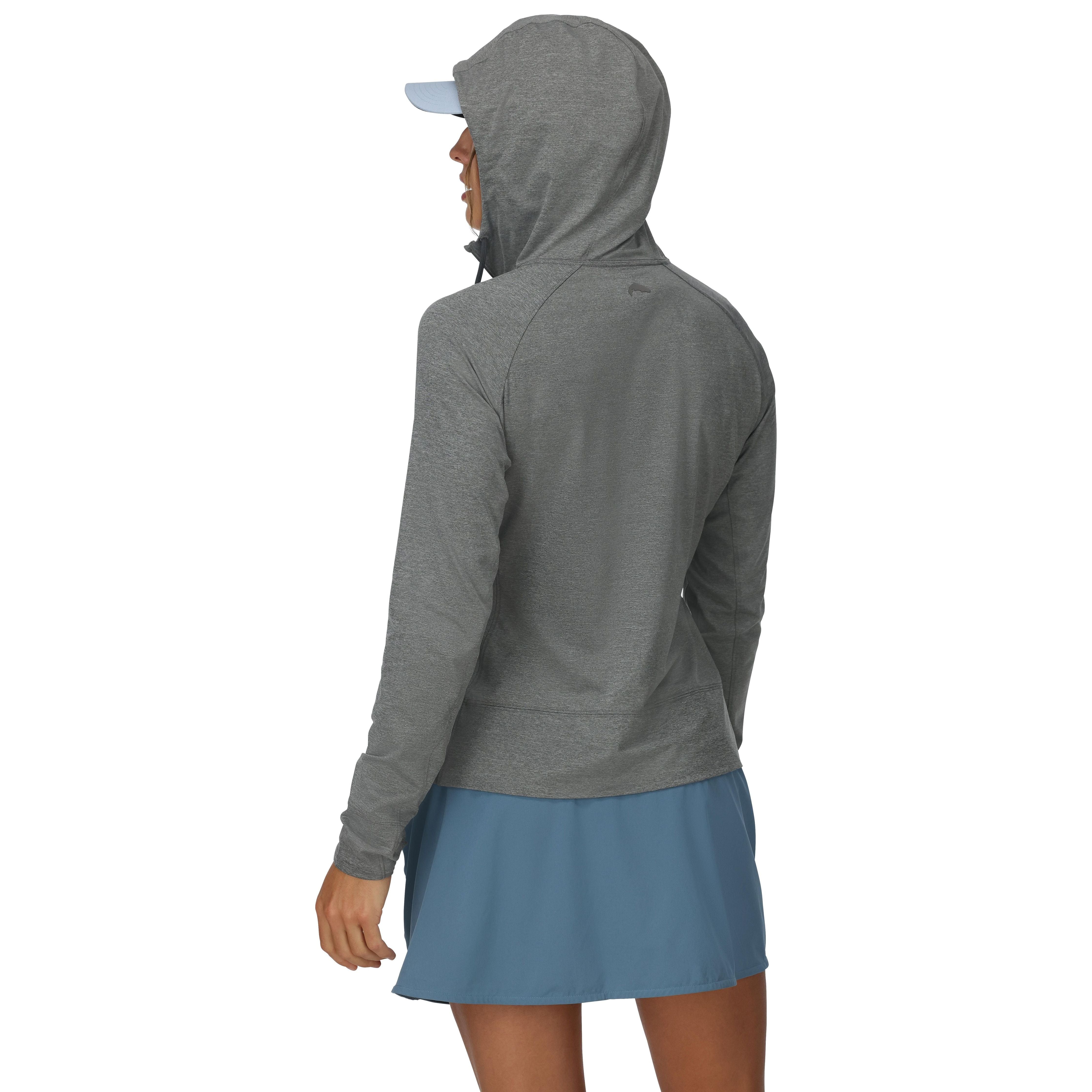 Simms Women's SolarFlex Hoody Full-Zip Steel Heather Image 03