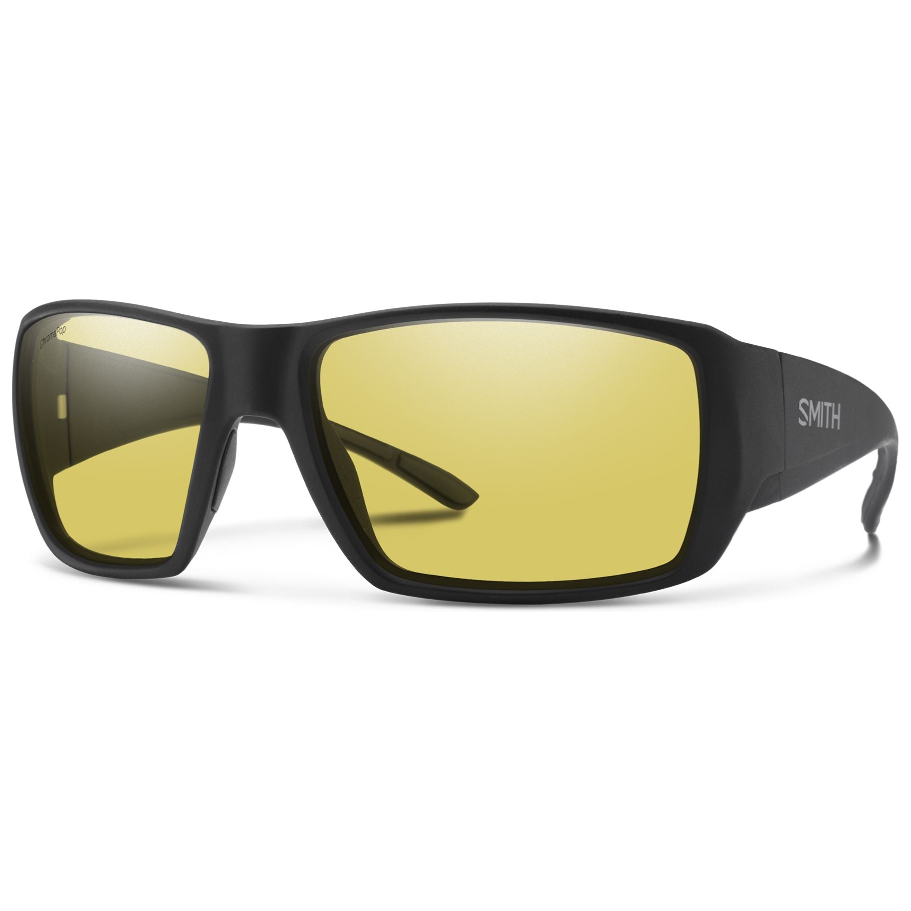 Smith Optics Guide's Choice XL Matte Black - ChromaPop Glass Polarized Low Light Yellow Image 01