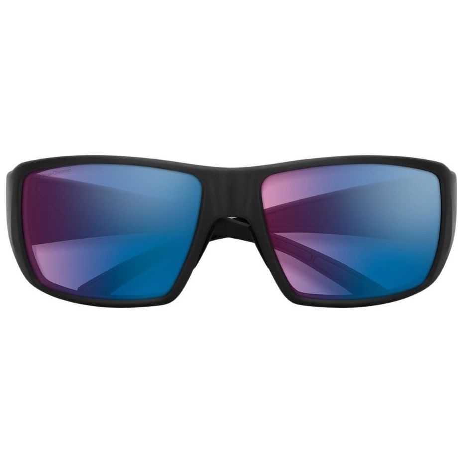 Smith Optics Guide's Choice Matte Black / ChromaPop Glass Polarchromic Rose Blue Mirror Image 02