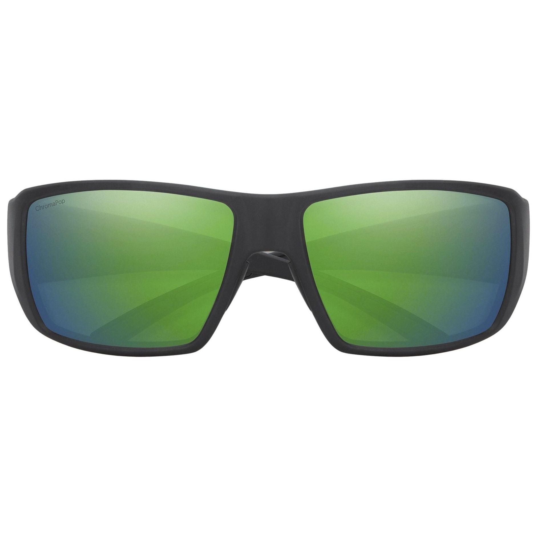 Smith Optics Guide's Choice Matte Black  - ChromaPop Glass Polarized Green Mirror Image 02