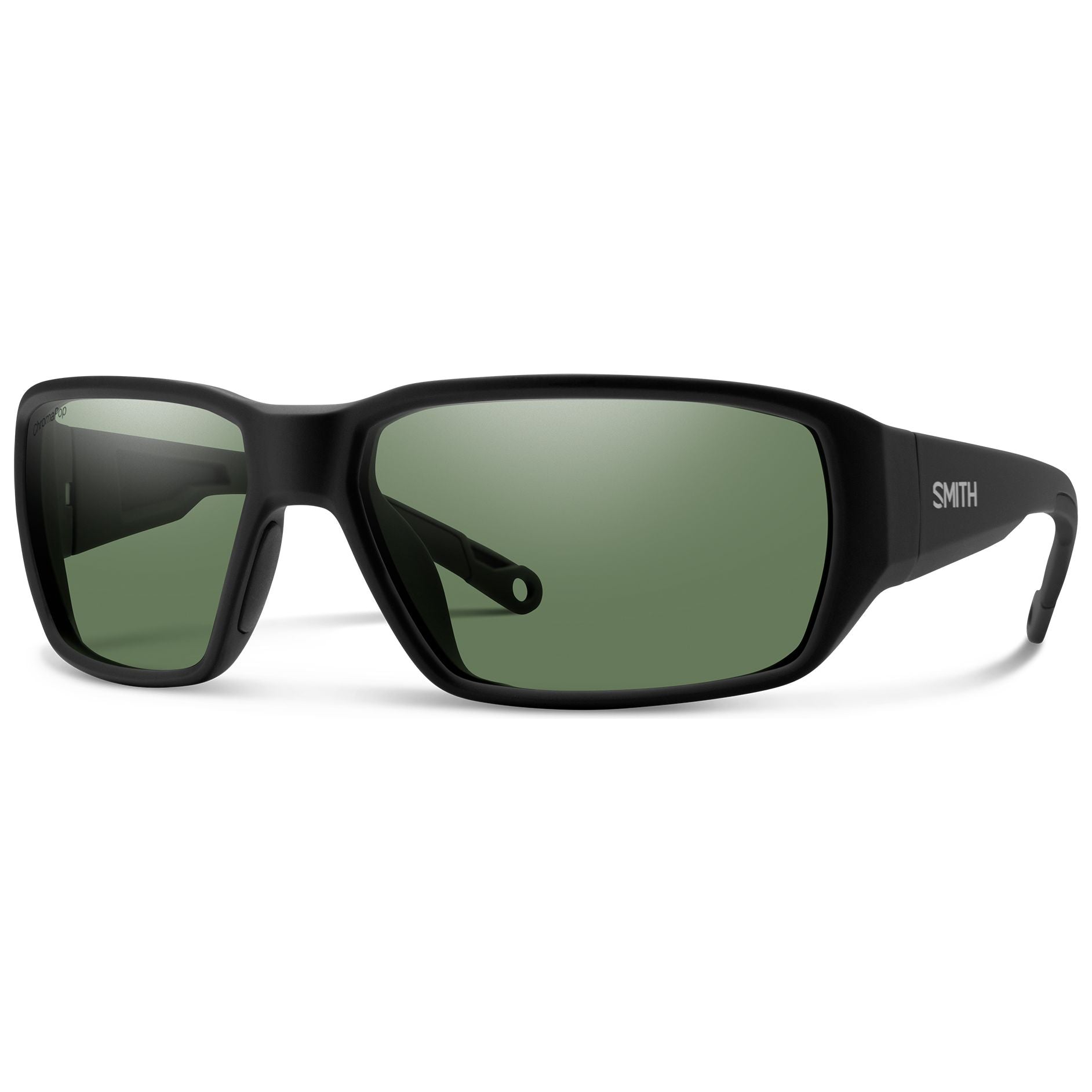 Smith Optics Hookset Matte Black - ChromaPop Polarized Gray Green Image 01