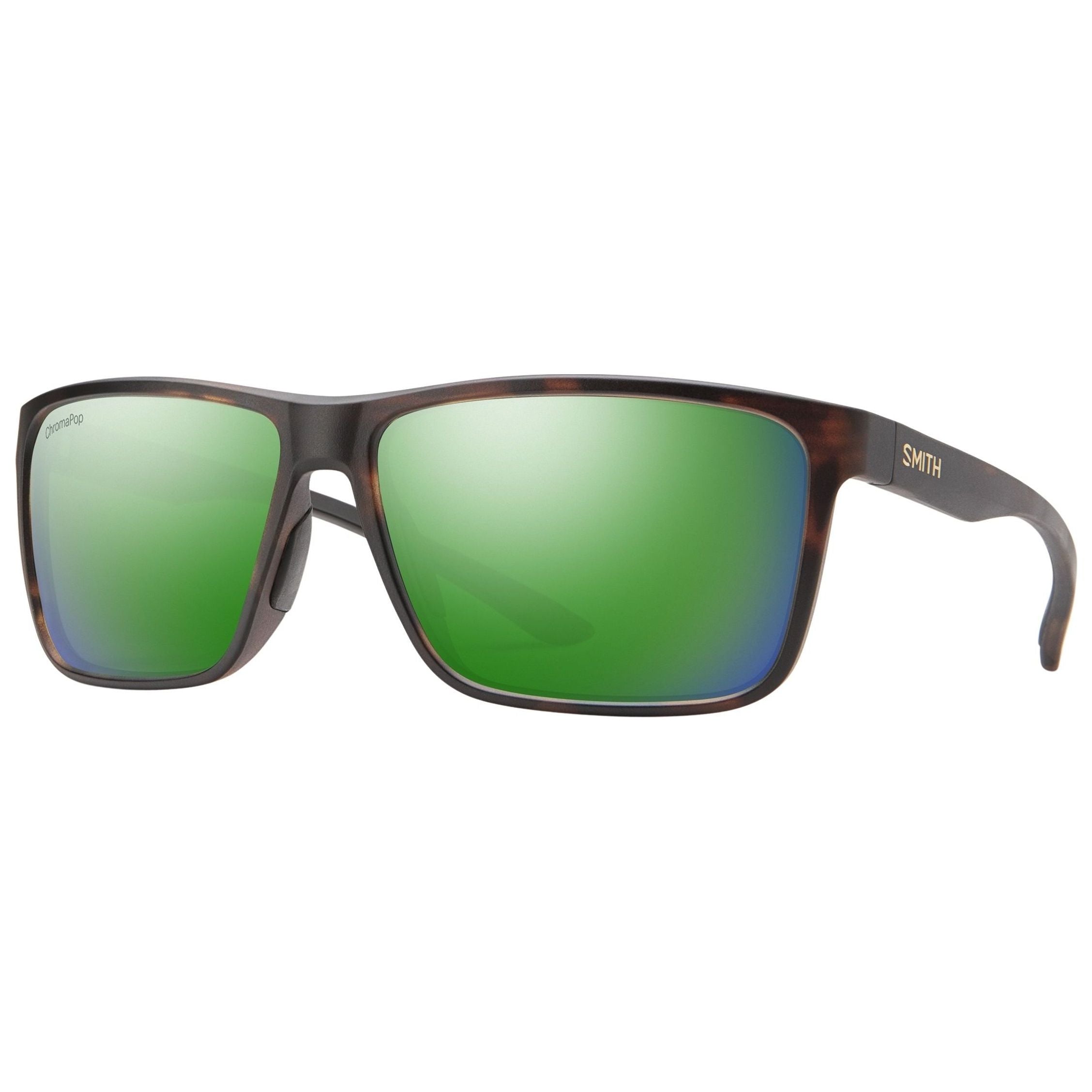 Smith Optics Riptide Matte Tortoise - ChromaPop Glass Polarized Green Mirror Image 01