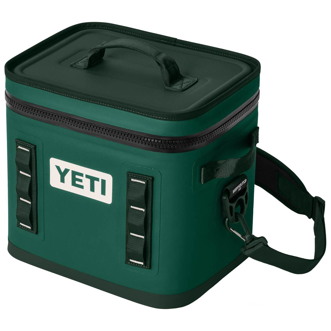 YETI Hopper Flip 12 Soft Cooler Black Forest Green Image 04