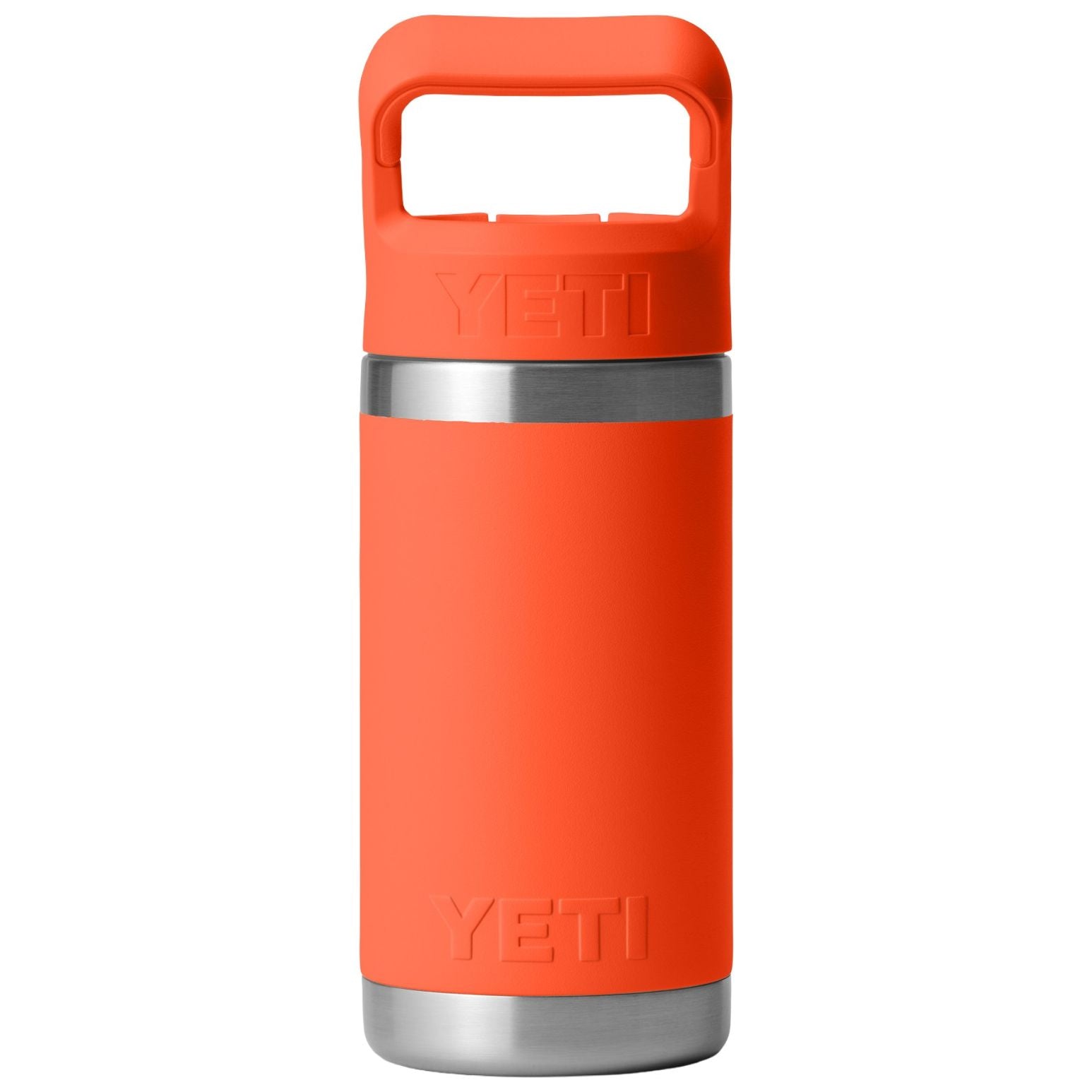 YETI Rambler Jr. 12 oz Bottle with Straw Cap Papaya Image 02