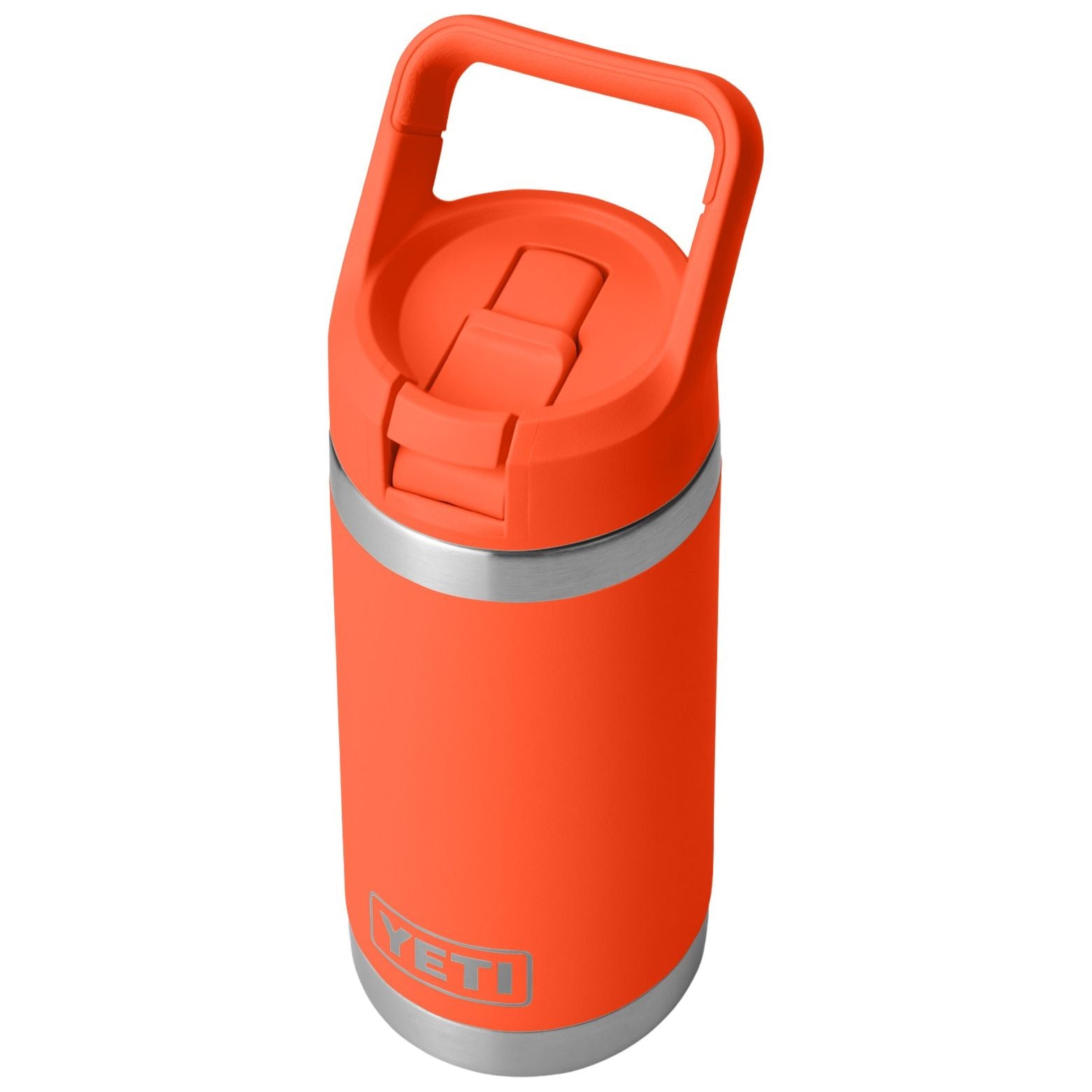 YETI Rambler Jr. 12 oz Bottle with Straw Cap Papaya Image 03