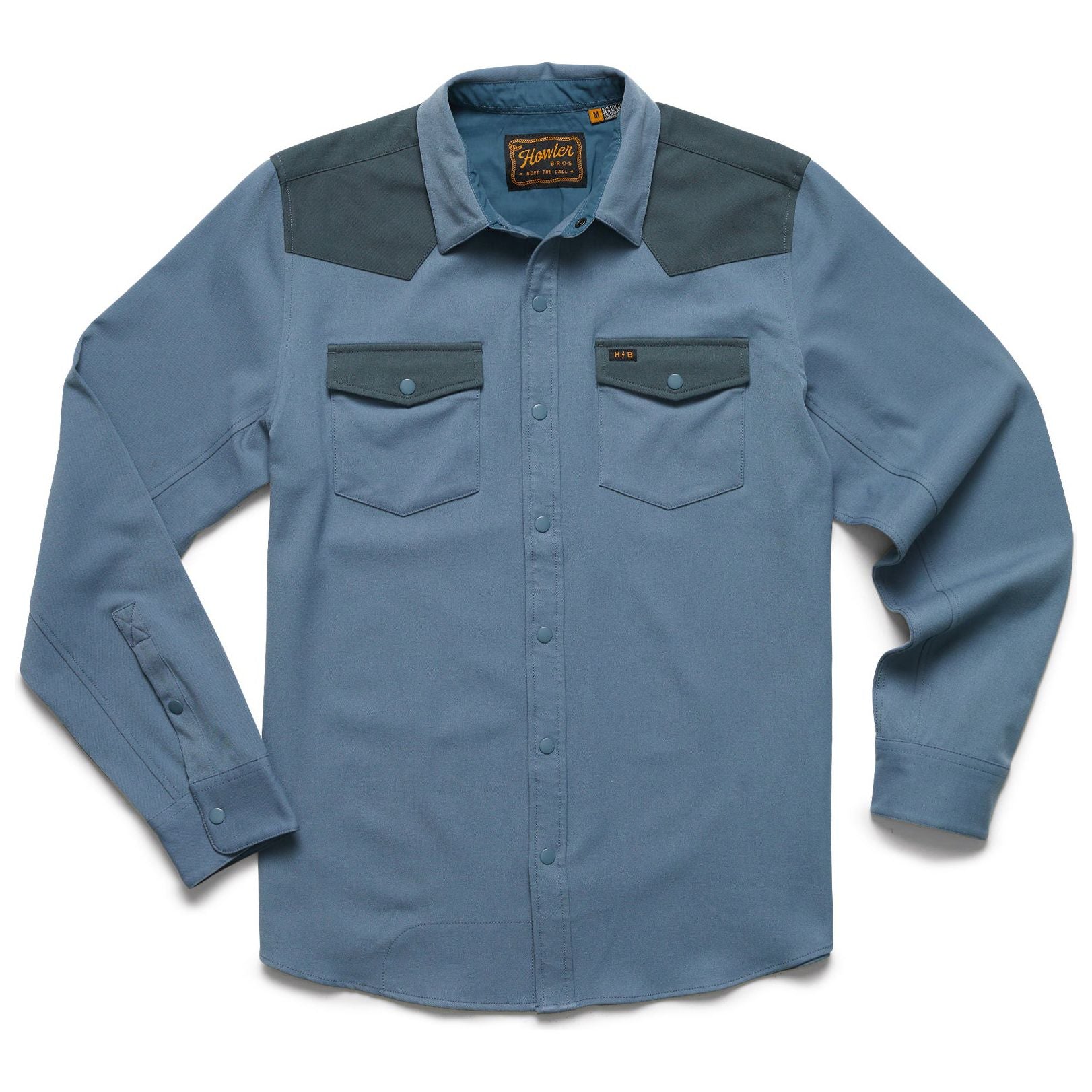 Howler Brothers Stockman Stretch Snapshirt LS Mirage Blue Image 01