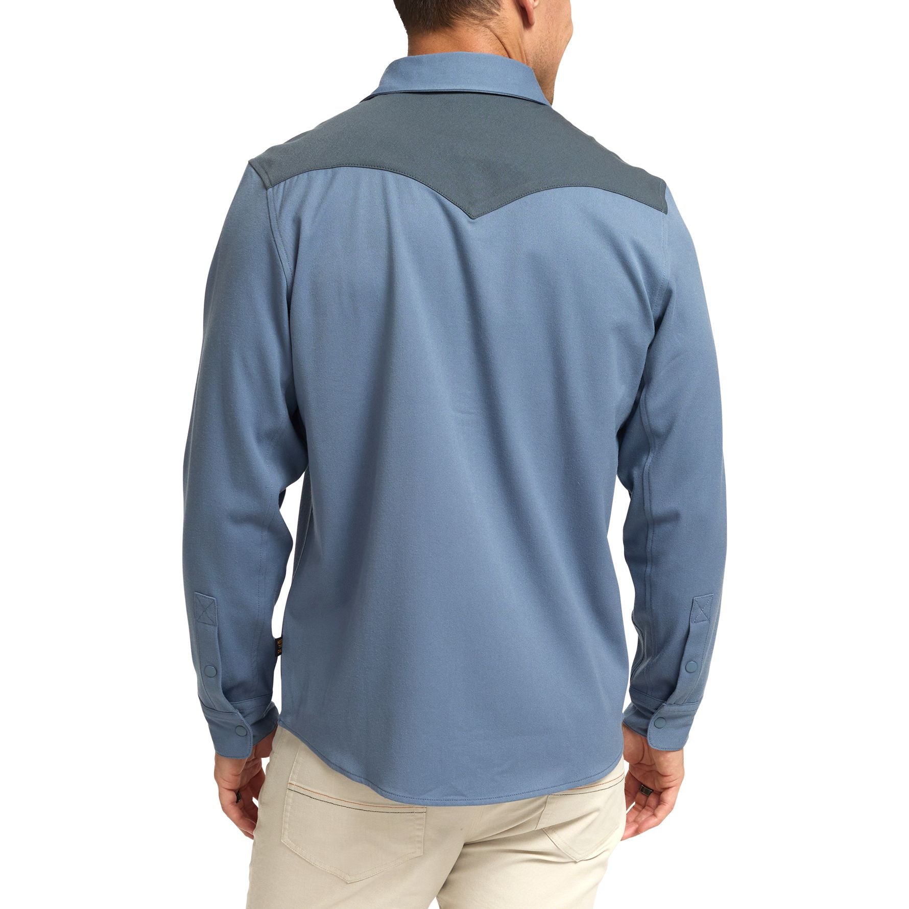 Howler Brothers Stockman Stretch Snapshirt LS Mirage Blue Image 03