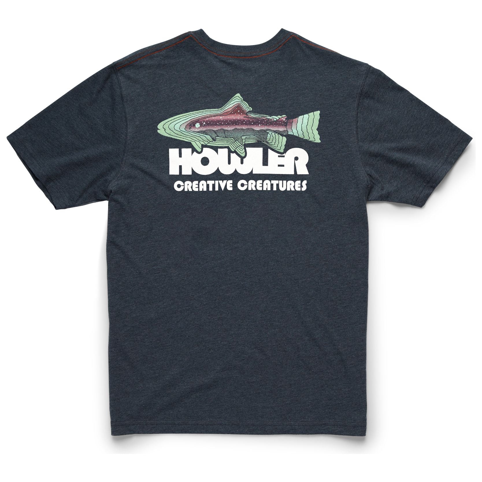 Howler Brothers Trucha Blended Pocket T-Shirt Charcoal Heather Image 01