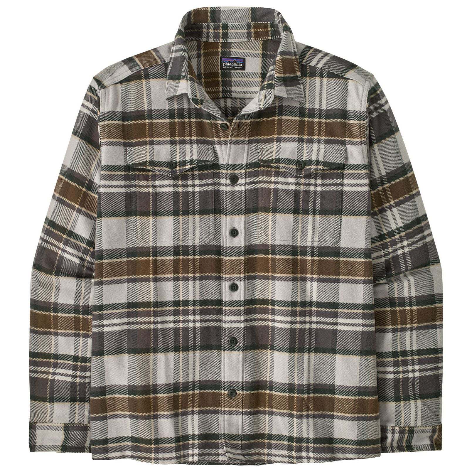 Patagonia Men's Fjord Flannel Shirt Blizzard: Salt Grey 01.jpg