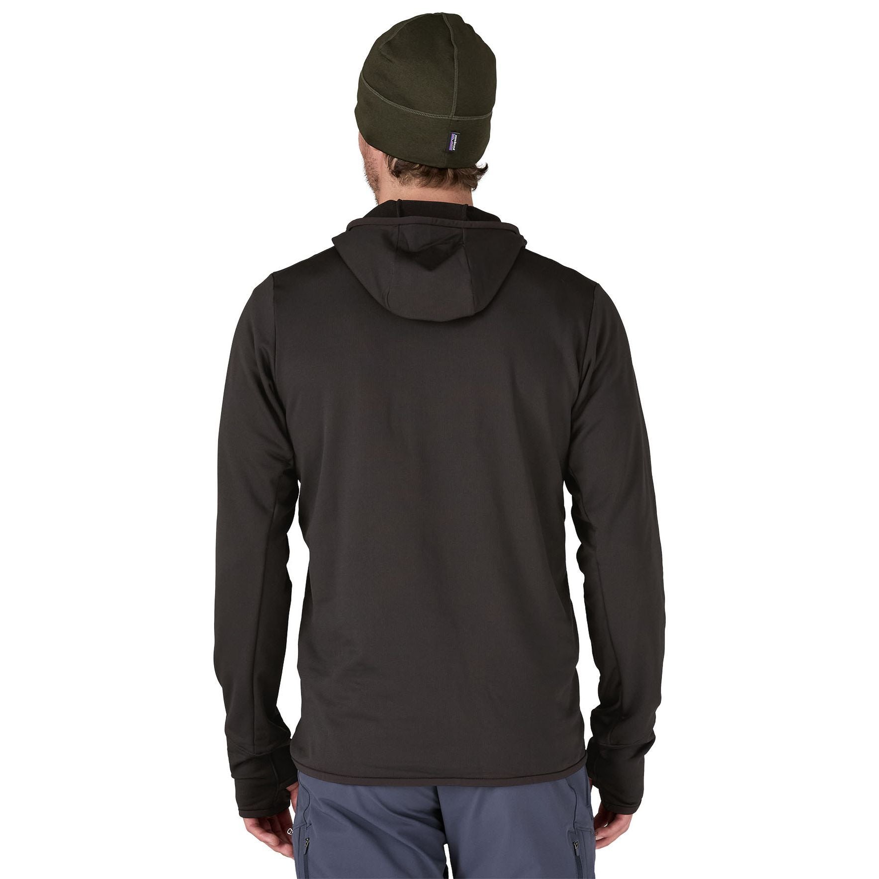 Patagonia Men's R1 Thermal Full-Zip Hoody Black Image 03