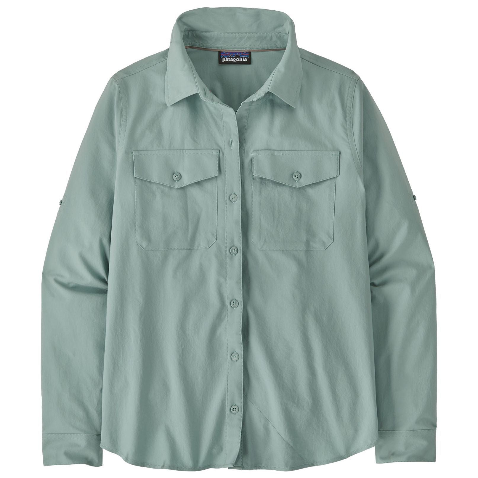 Patagonia Men's Women's Long-Sleeved Self Guided Sun Shirt Thermal Blue Image 01
