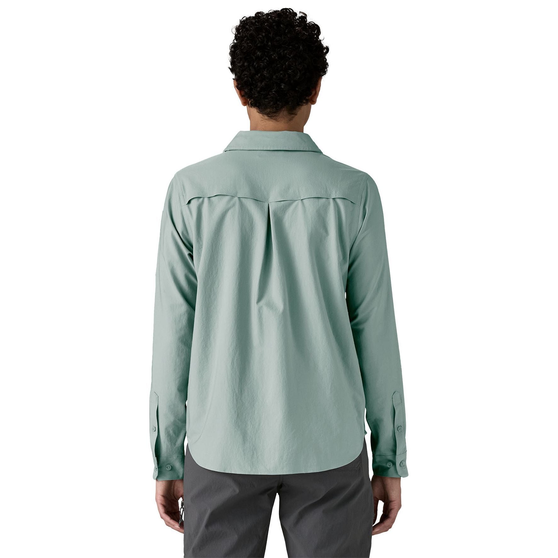 Patagonia Men's Women's Long-Sleeved Self Guided Sun Shirt Thermal Blue Image 04