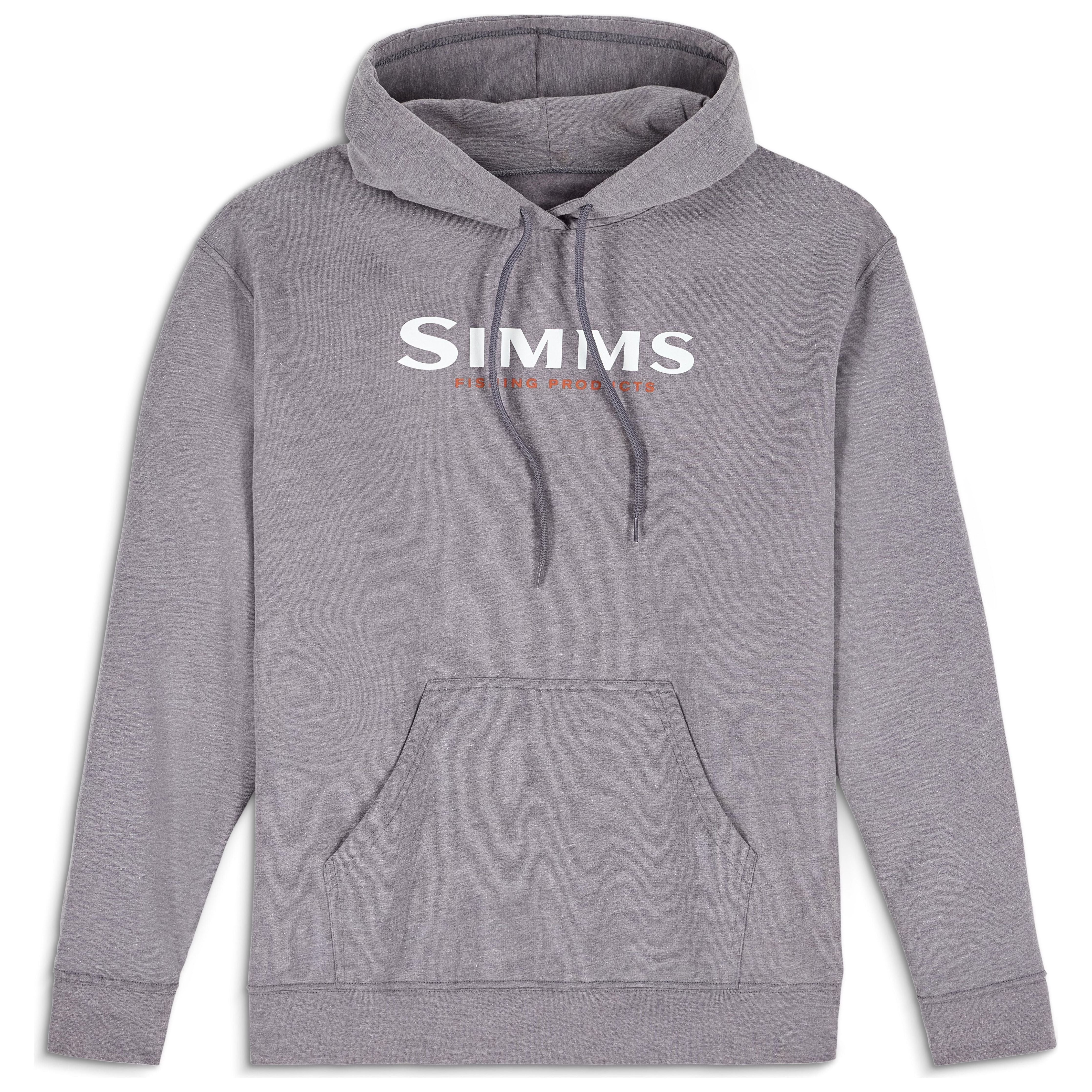 Simms Logo Hoody Grey Heather Image 01