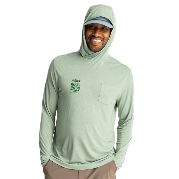 Free Fly BSA Logo Men's Bamboo Lightweight Hoodie