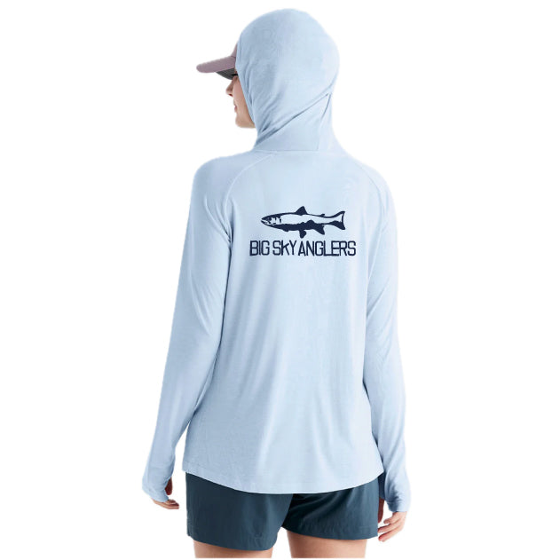 Free Fly BSA Logo Women's Bamboo Lightweight Hoodie II