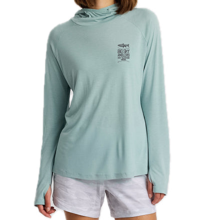 Free Fly BSA Logo Women's Bamboo Lightweight Hoodie II