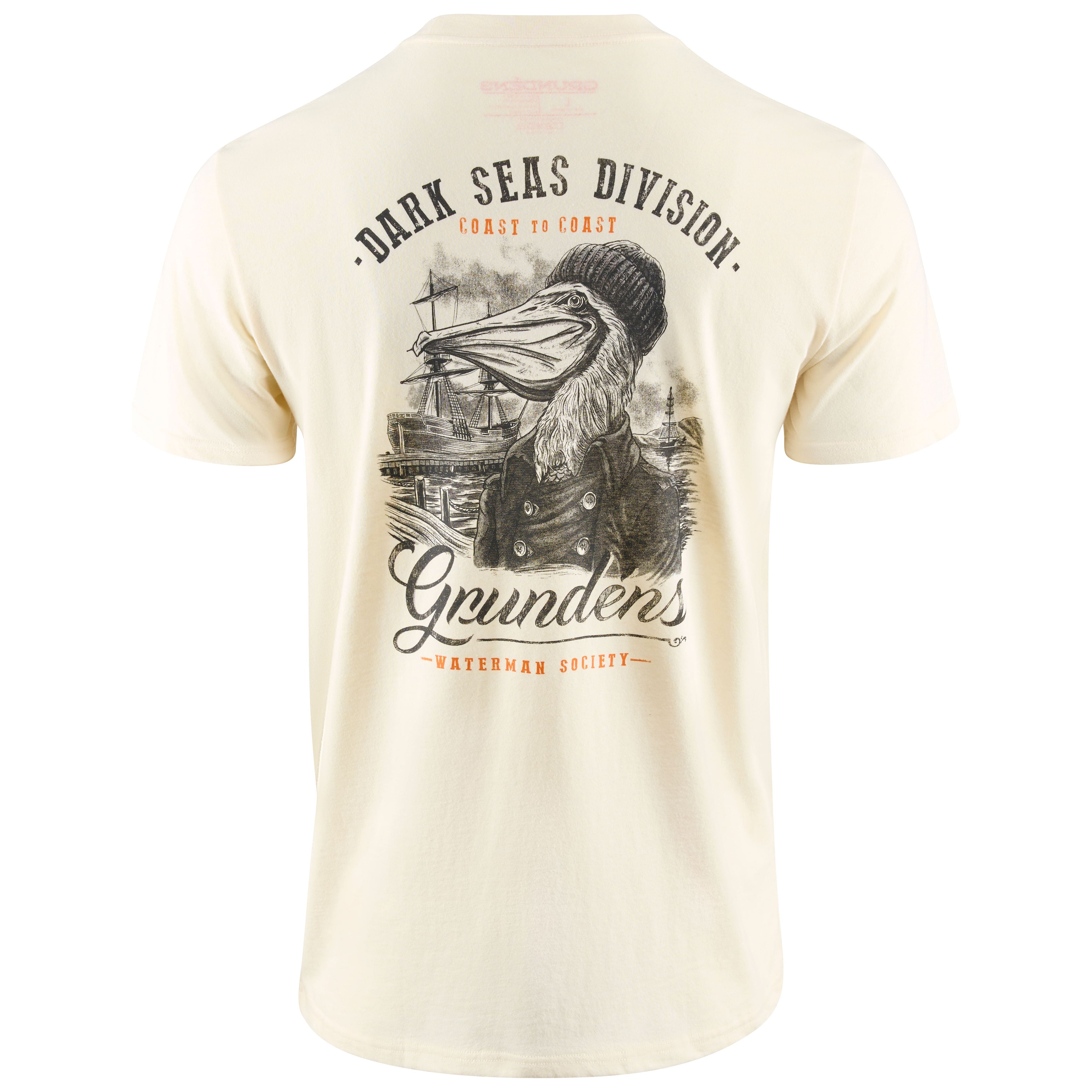 Grundens Men's Dark Seas X Grundens Portsmith SS T-Shirt Natural Image 02