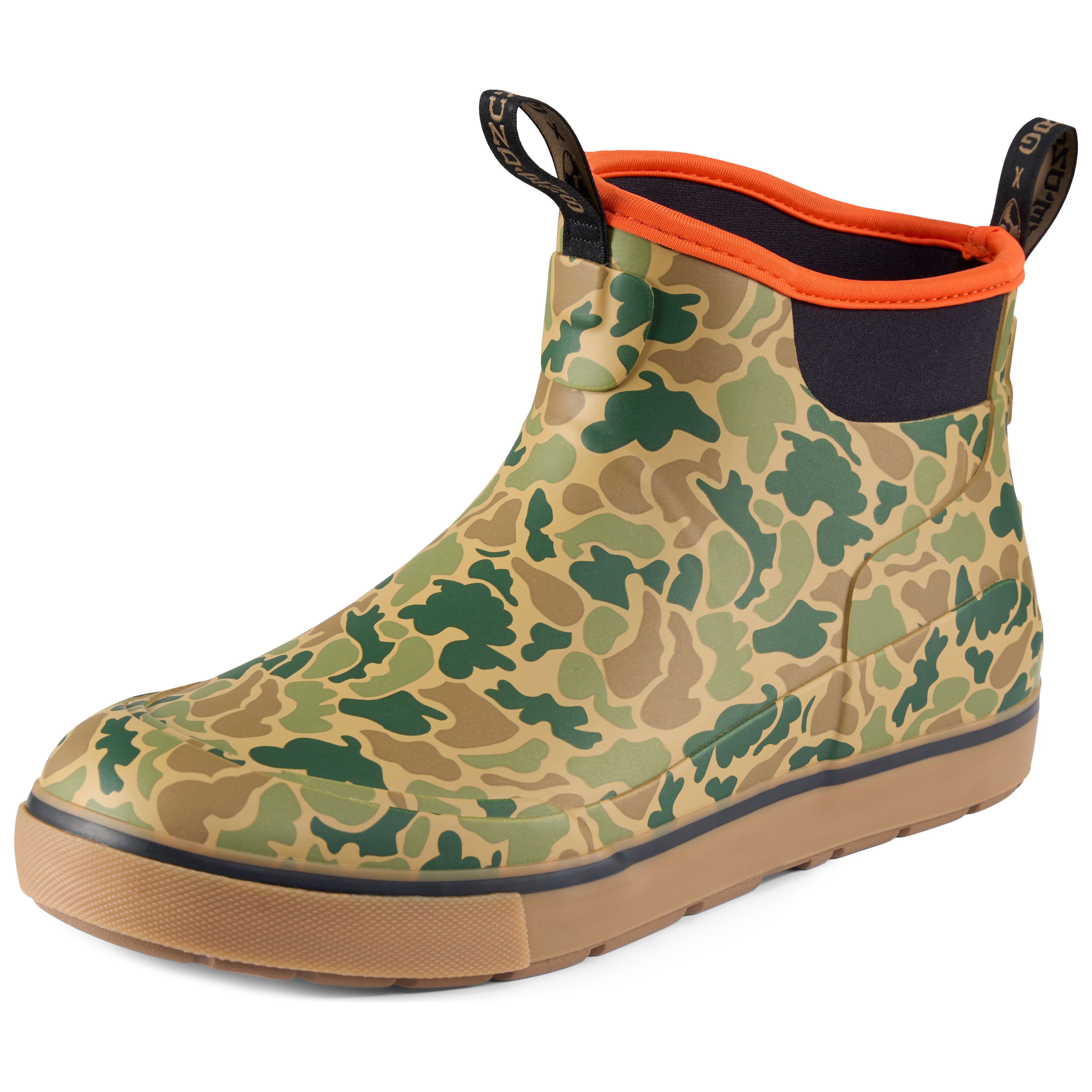 Grundens Men's Deck-Boss Ankle Boot High Fives Camo Image 02