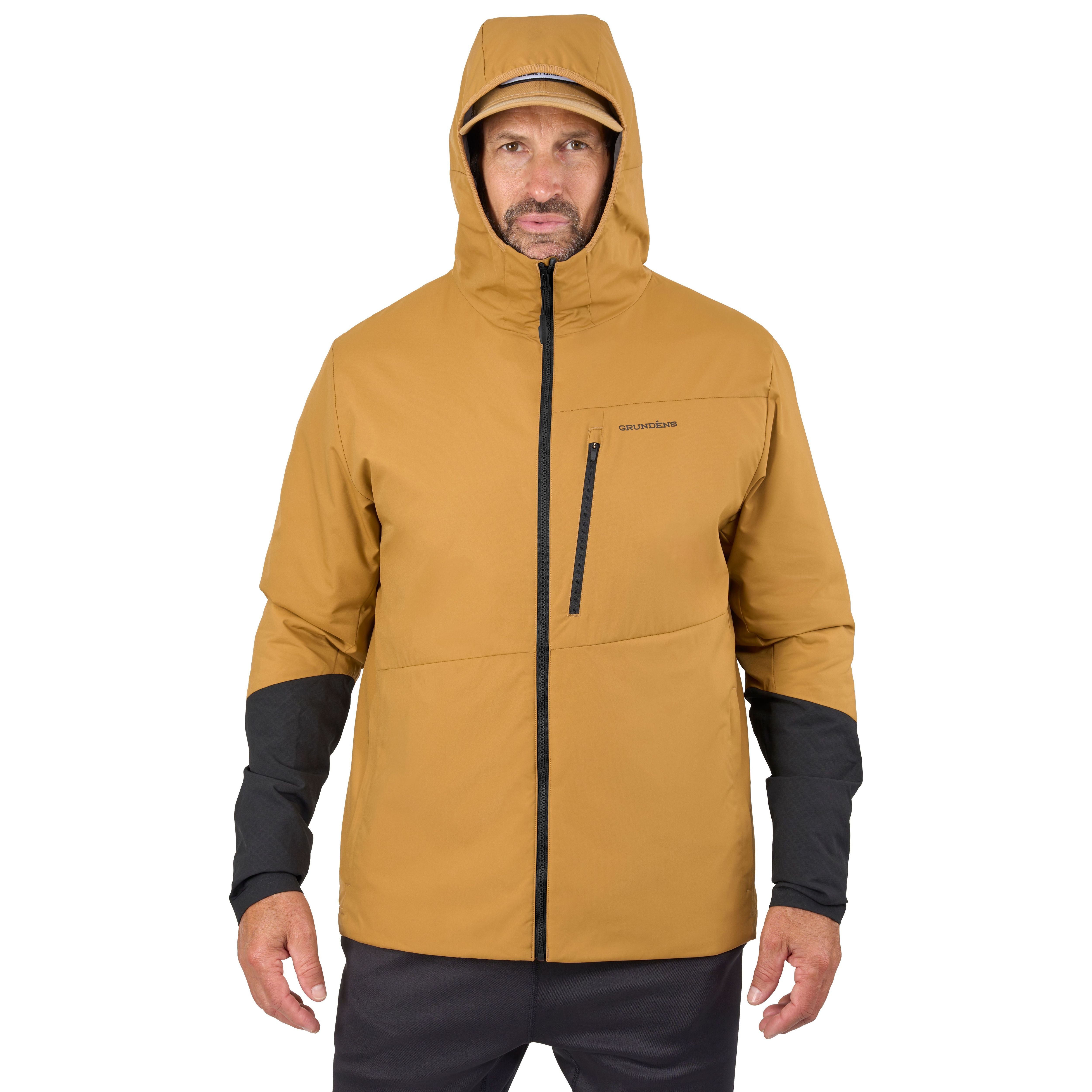 Grundens Men's Turbulence Hybrid Hoodie Whiskey Image 07