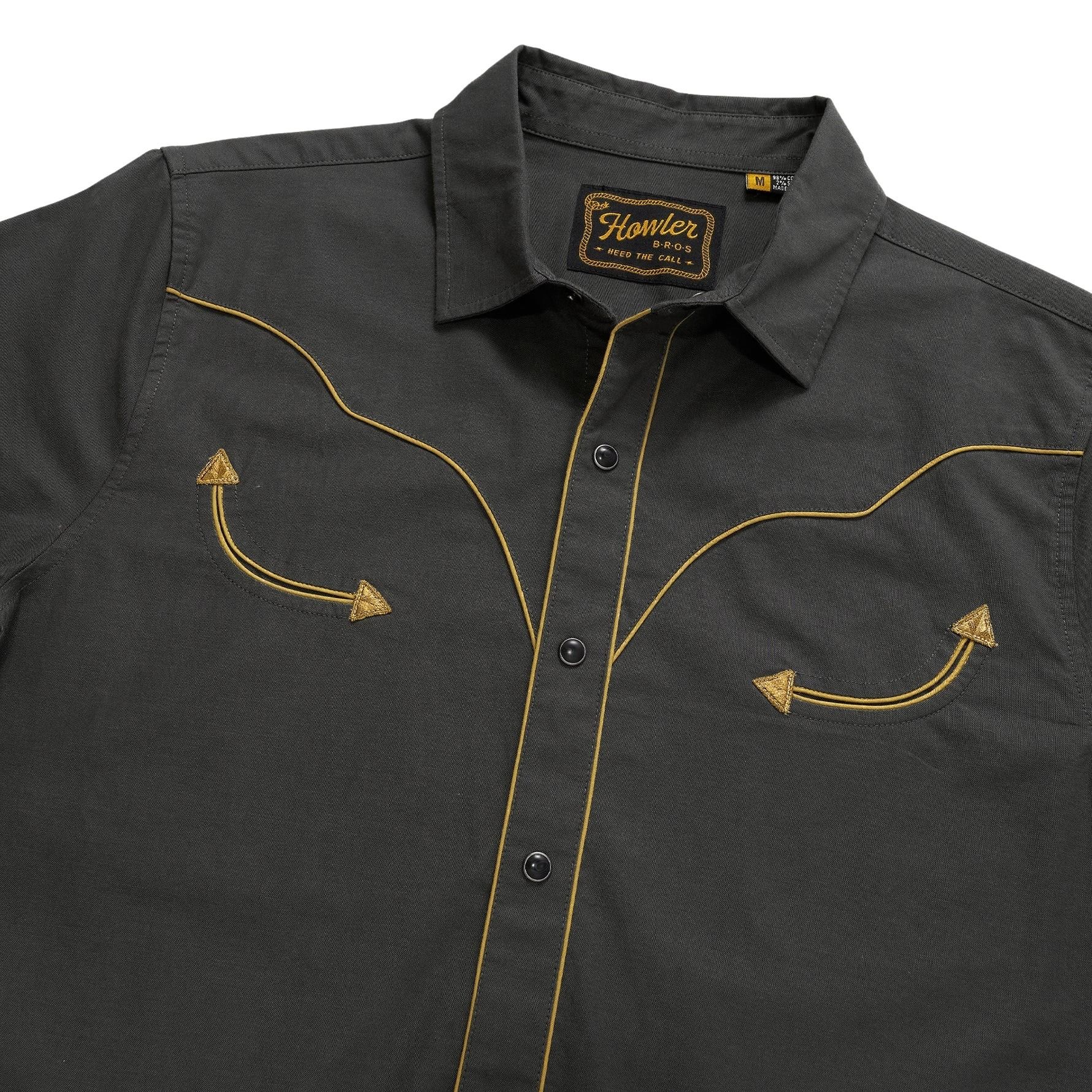 Howler Brothers Broncbuster Snapshirt Antique Black Image 04