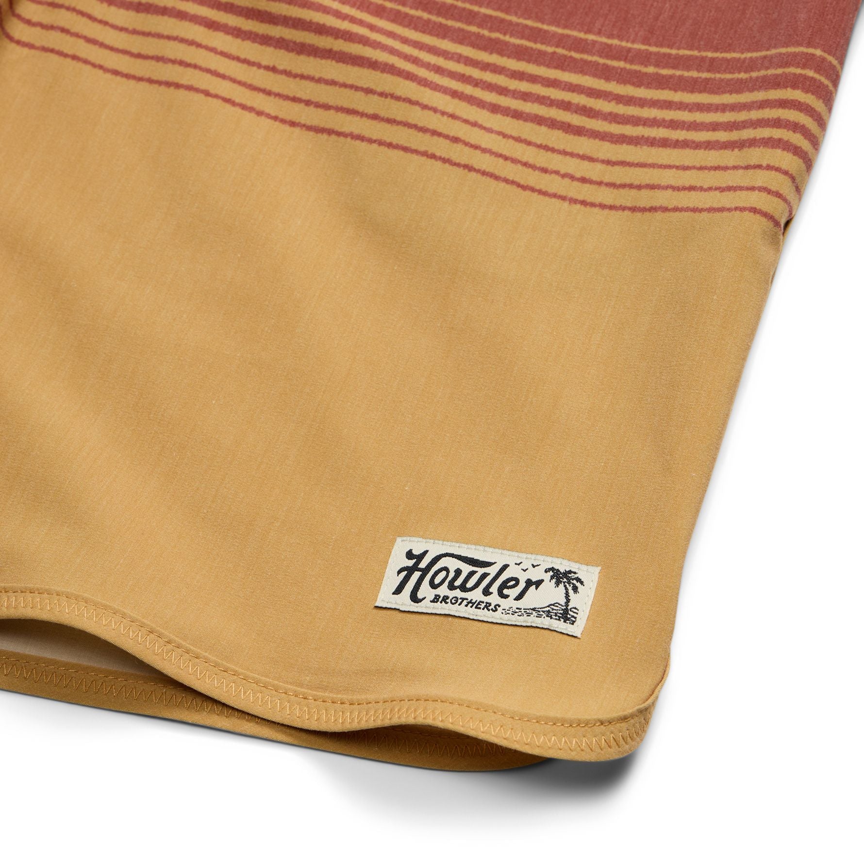Howler Brothers Bruja Boardshorts Meridians : Old Gold Image 05