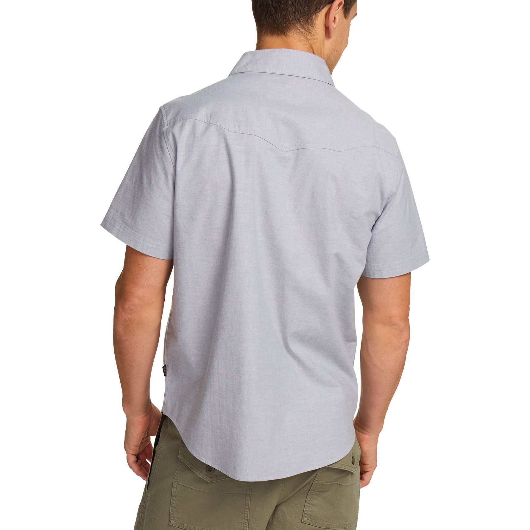 Howler Brothers Crosscut Deluxe Snapshirt High Times : Light Grey Image 04