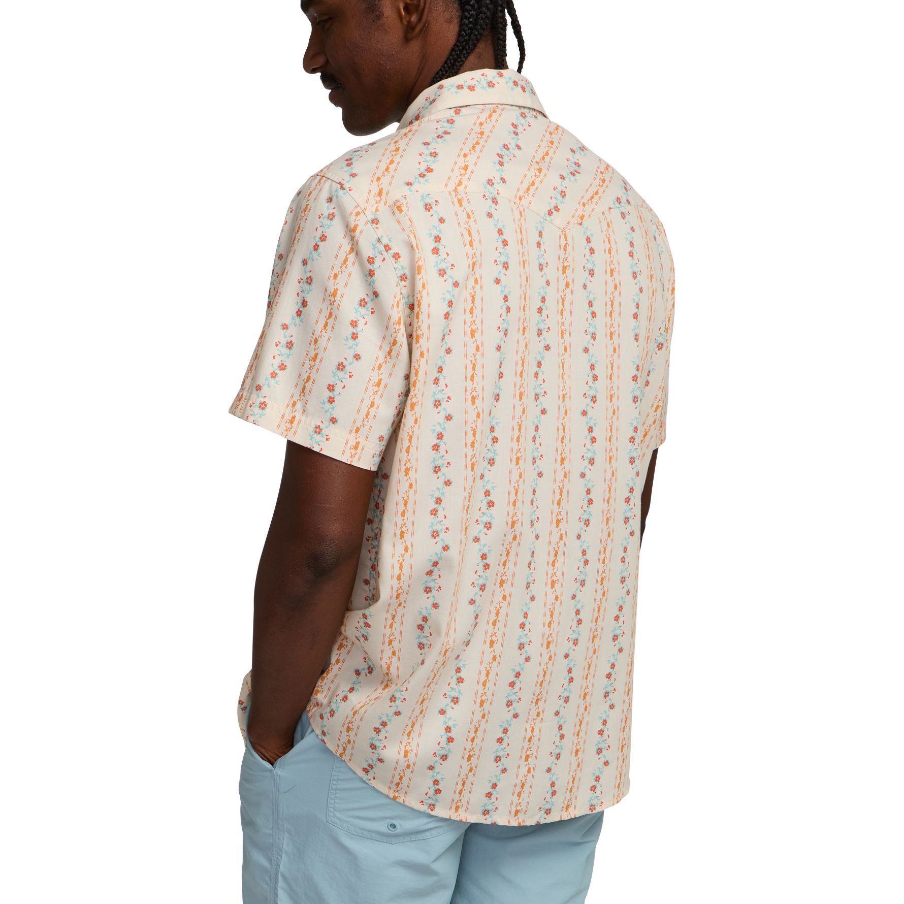 Howler Brothers H Bar B Snapshirt Hibiscus Ribbons : Riverbed Oxford Image 04
