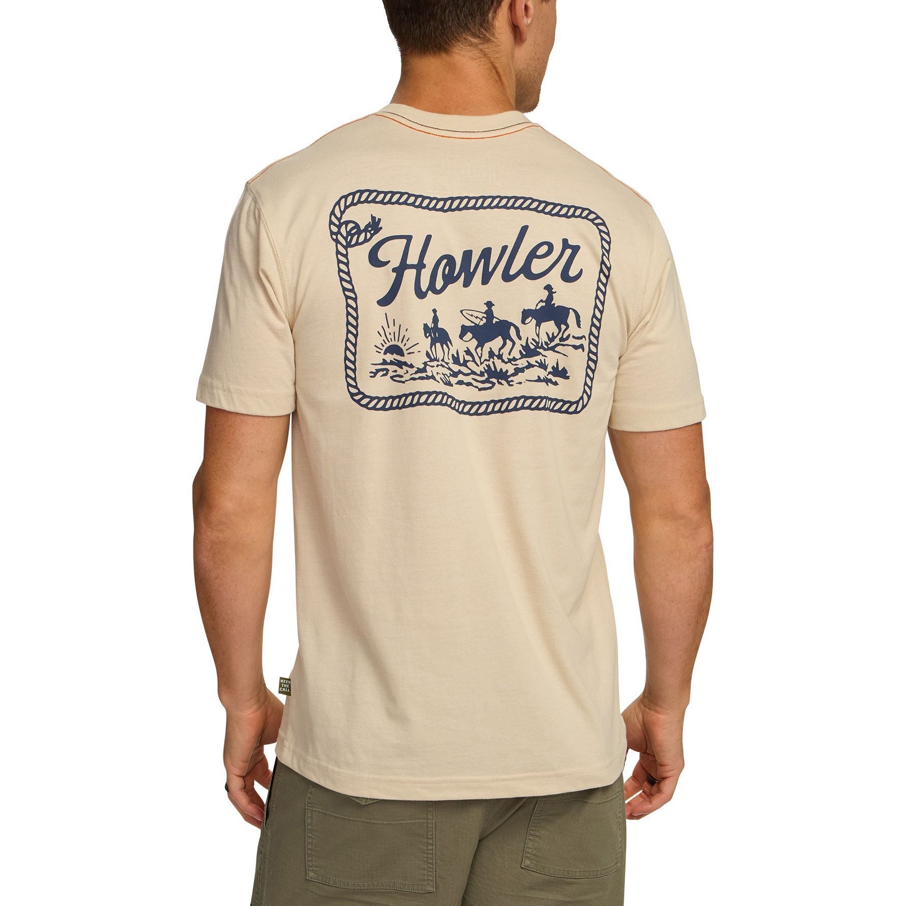 Howler Brothers Howler Posse T-Shirt Sand Heather Image 04