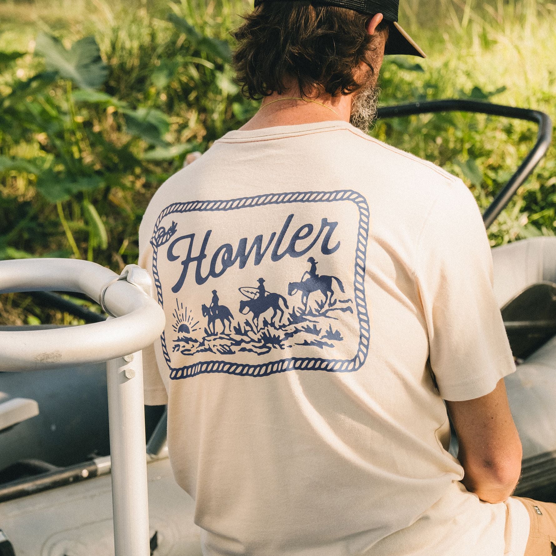 Howler Brothers Howler Posse T-Shirt Sand Heather Image 05