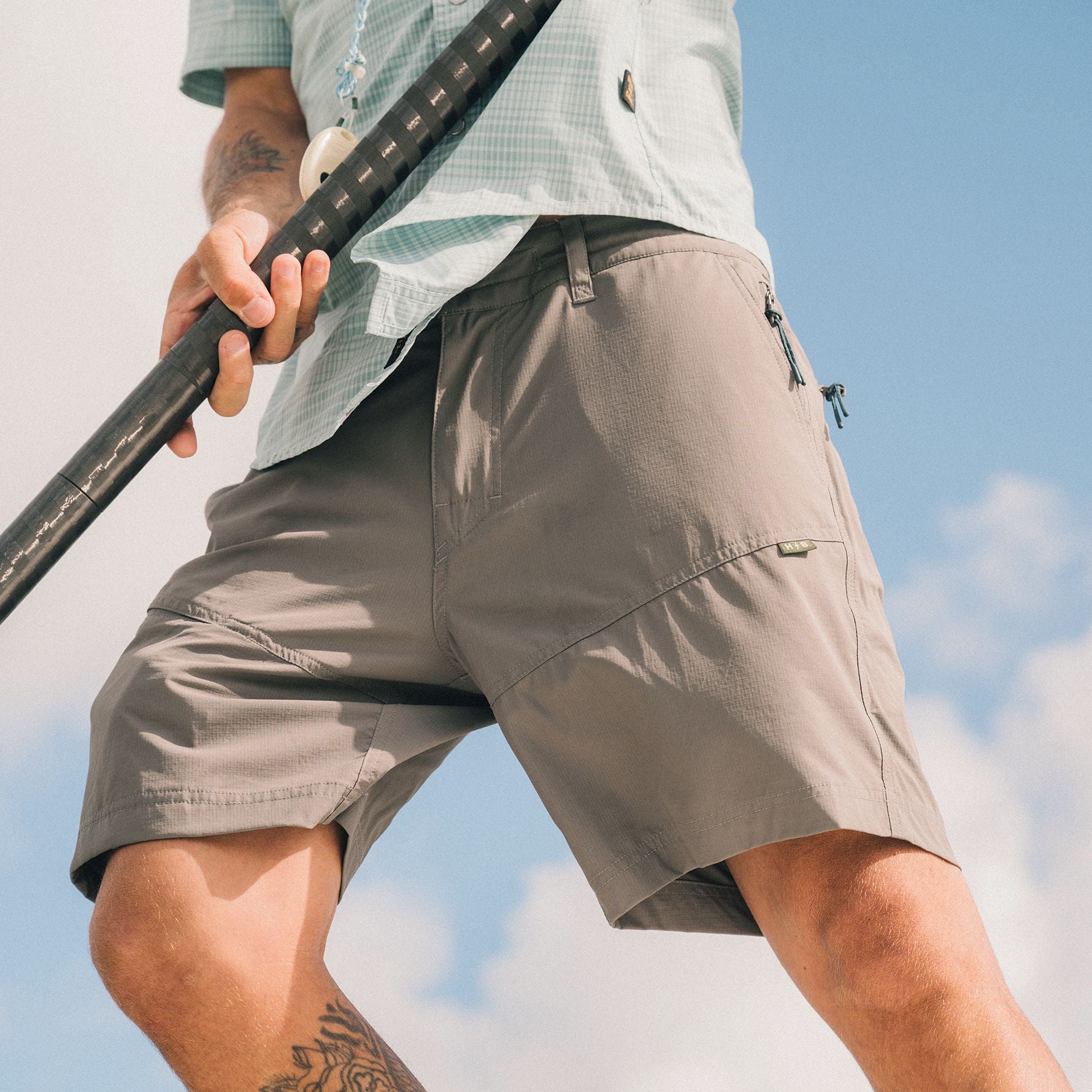 Howler Brothers Shoalwater Tech Shorts Charcoal Grey Image 10