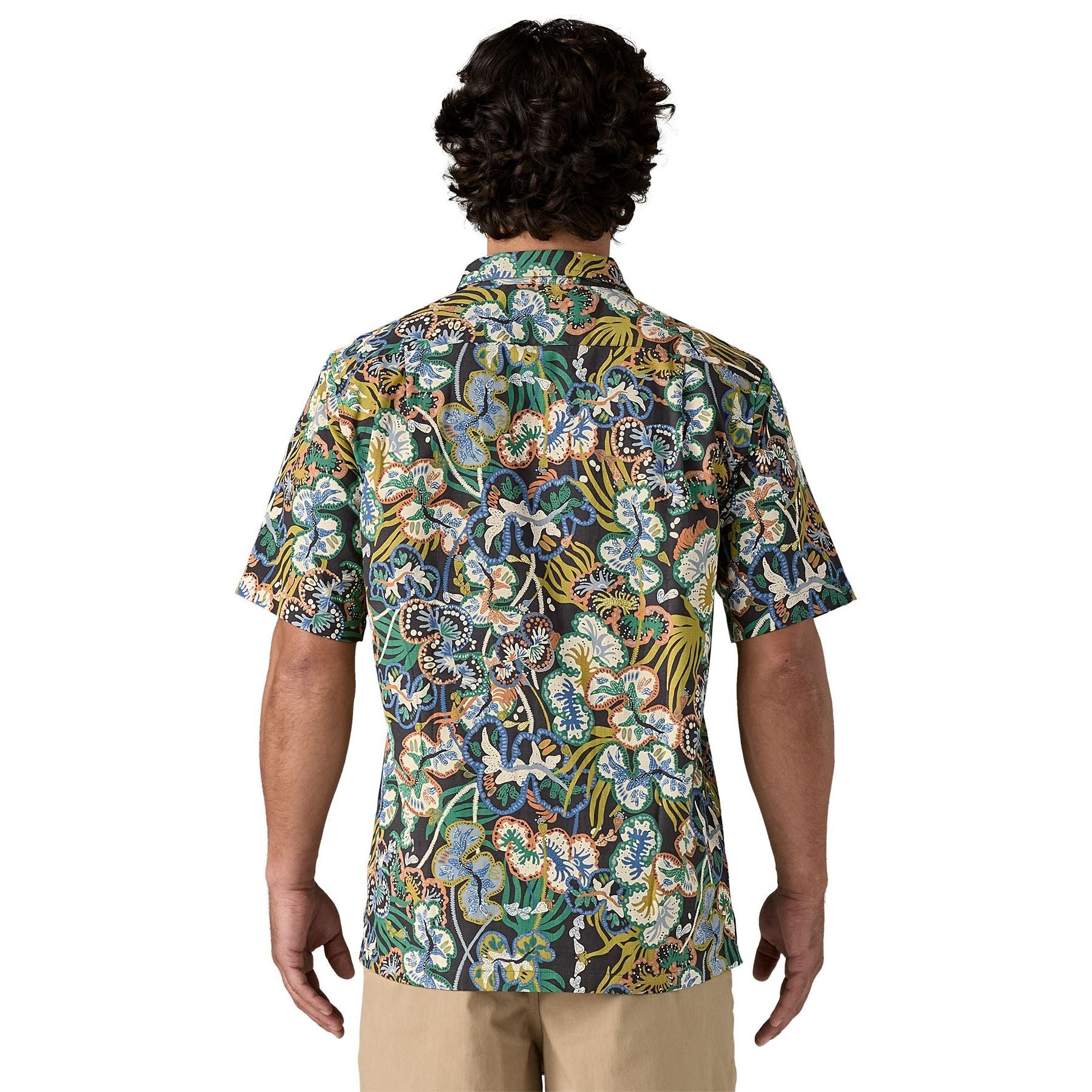 Patagonia Men's Tidal Threads Camp Shirt Undersea: Ink Black Image 03