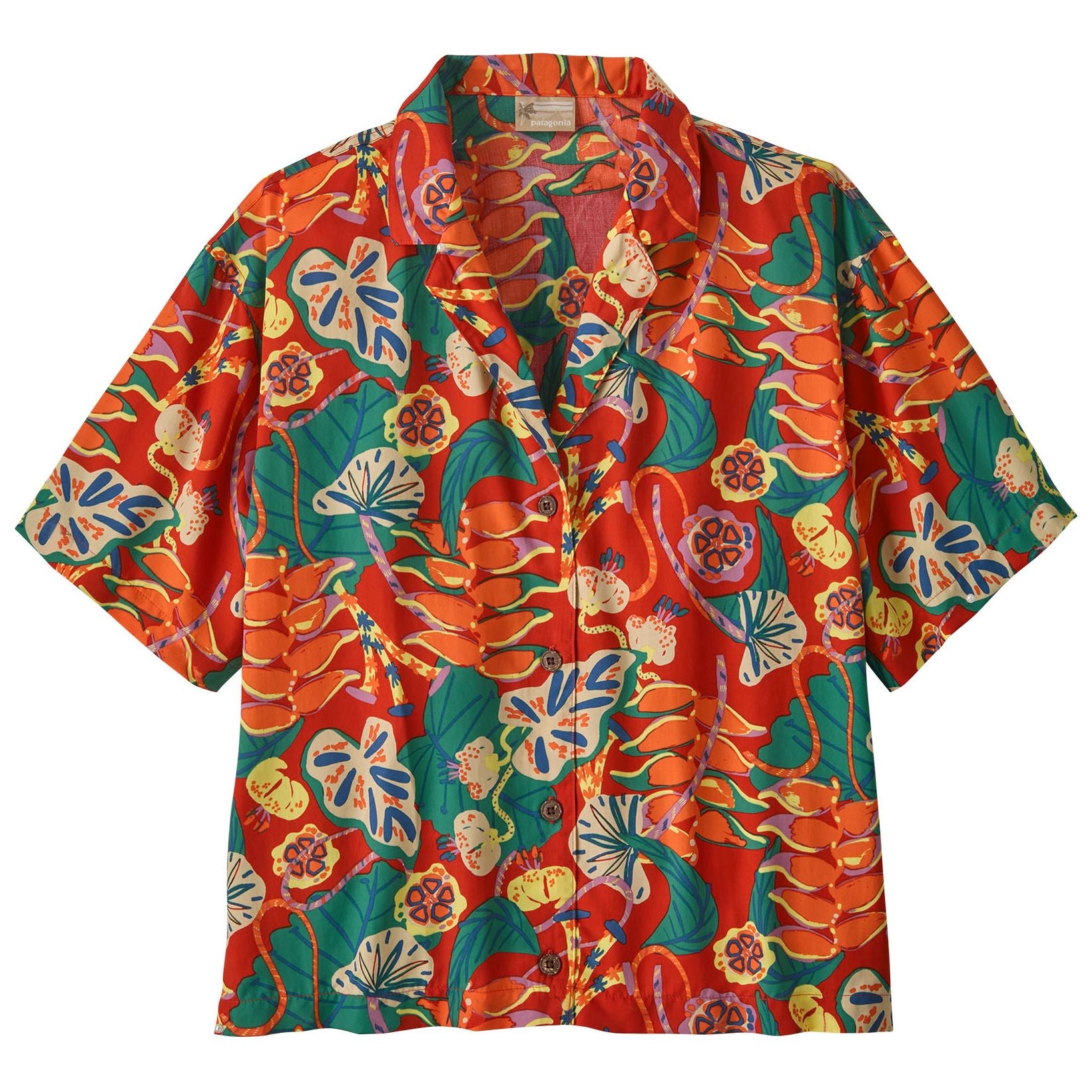 Patagonia Women's Tidal Threads Shirt Tropiclimb: Hot Ember