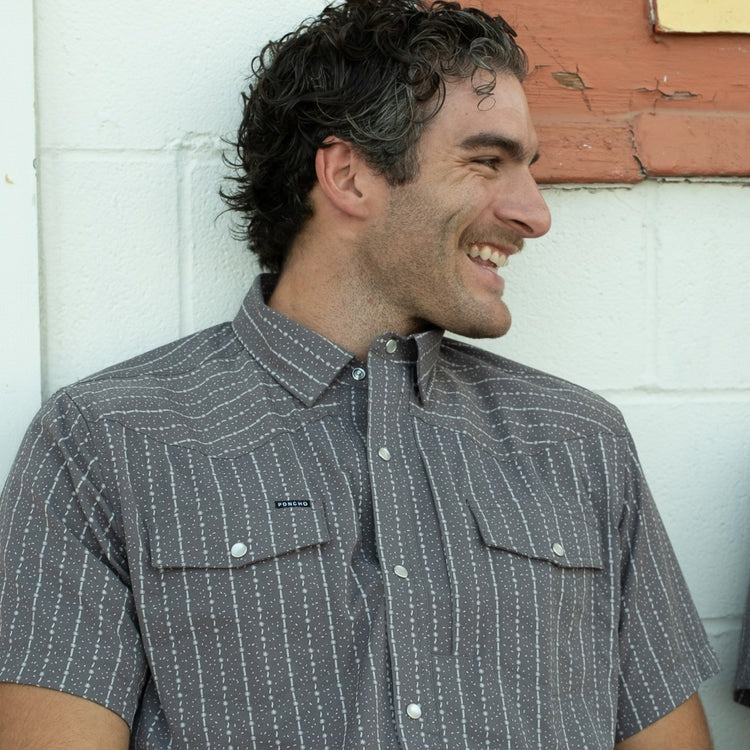 Poncho The Hondo Western Pearl Snap Shirt