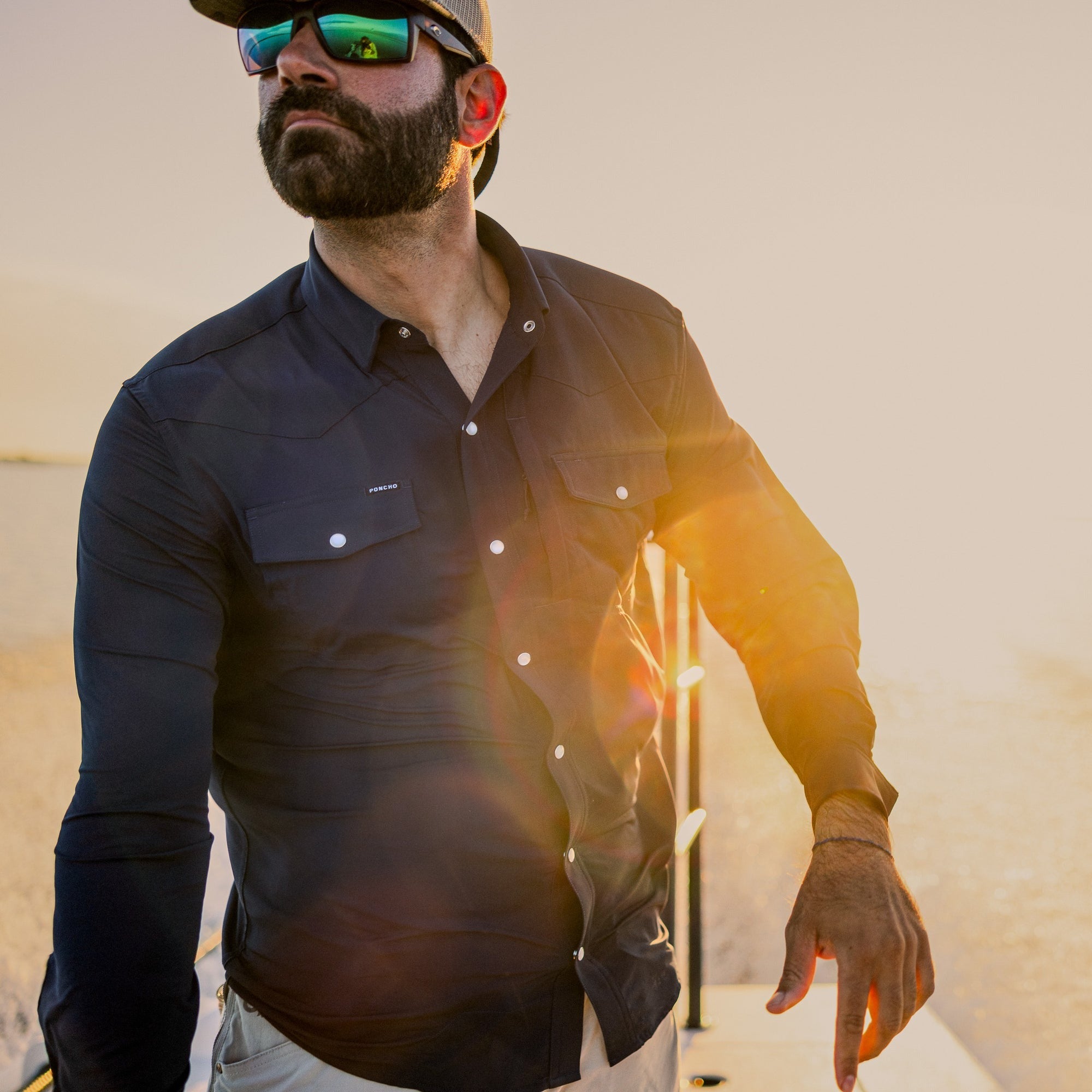 Poncho The Pacifico Western Pearl Snap Shirt