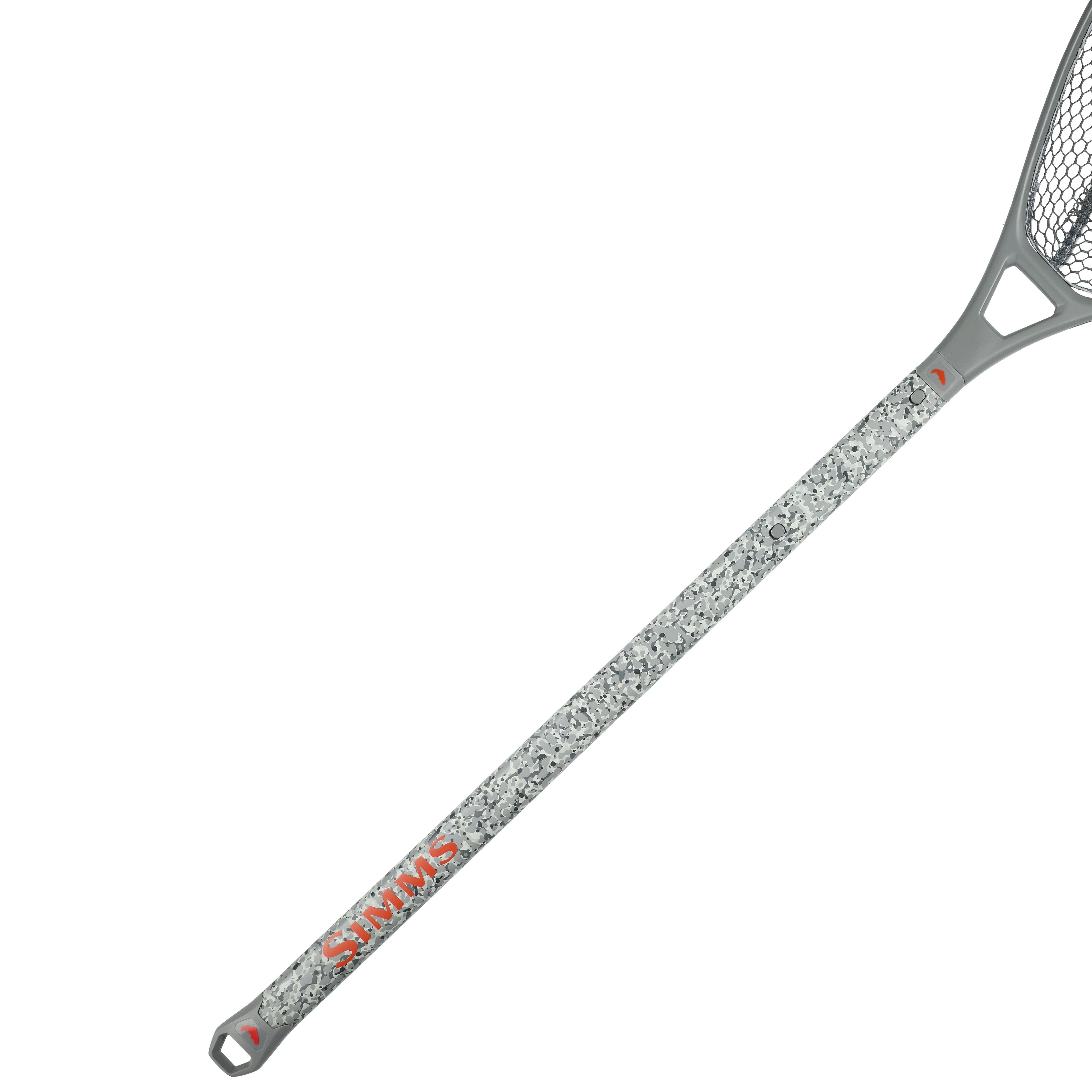 Simms Daymaker Boat Net Long Handle Pebble Steel Image 03