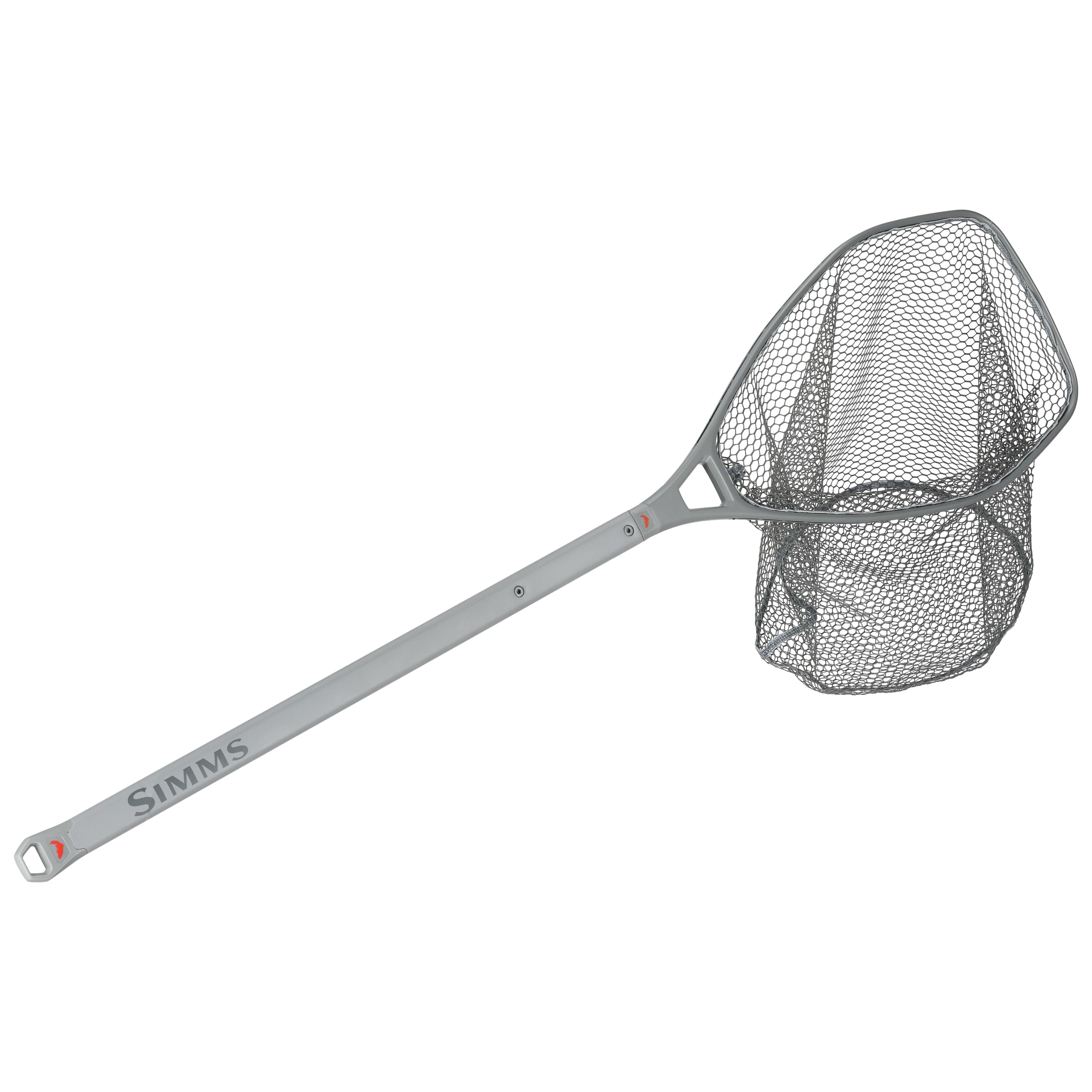 Simms Daymaker Boat Net Long Handle Pewter Image 01