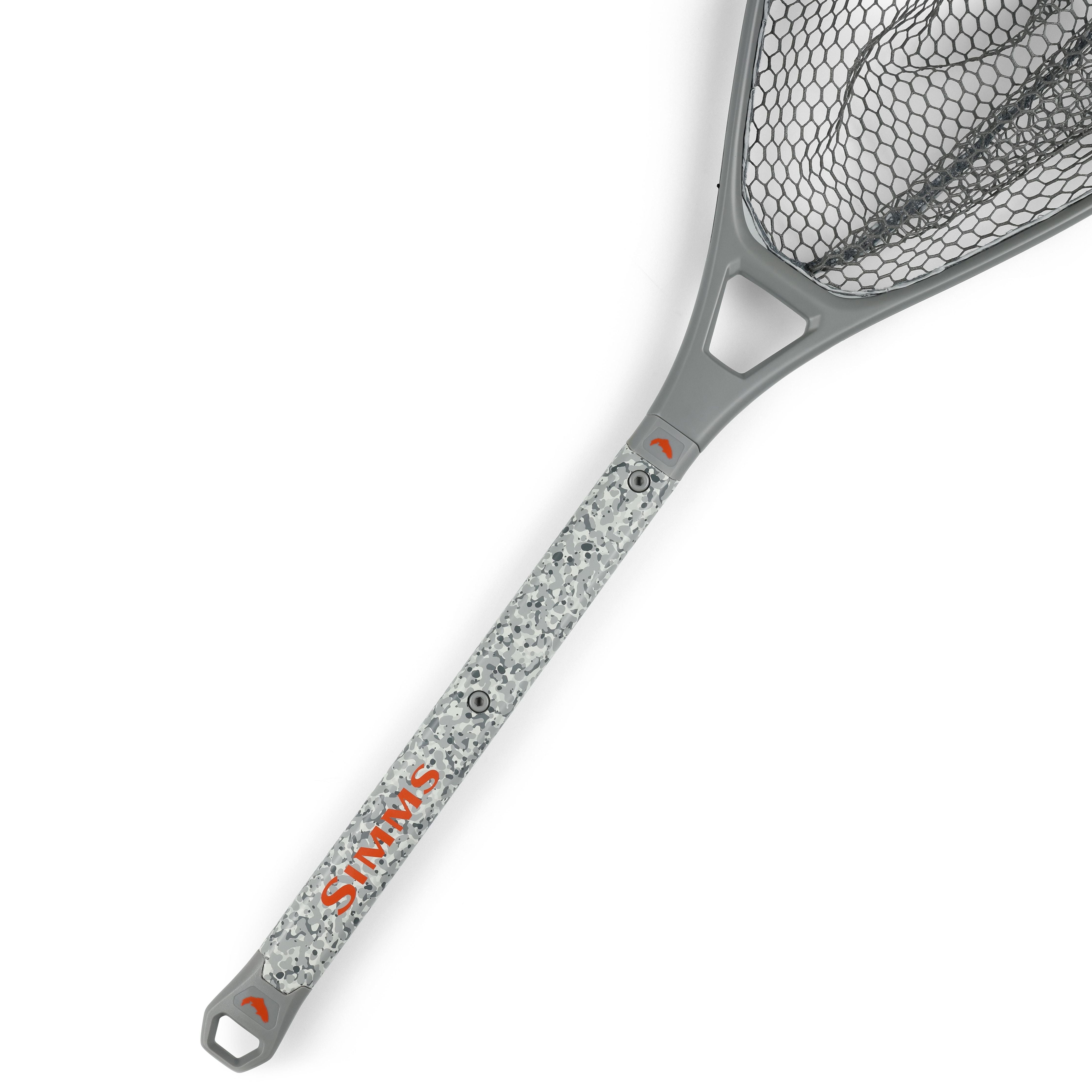 Simms Daymaker Boat Net Short Handle Pebble Steel Image 03
